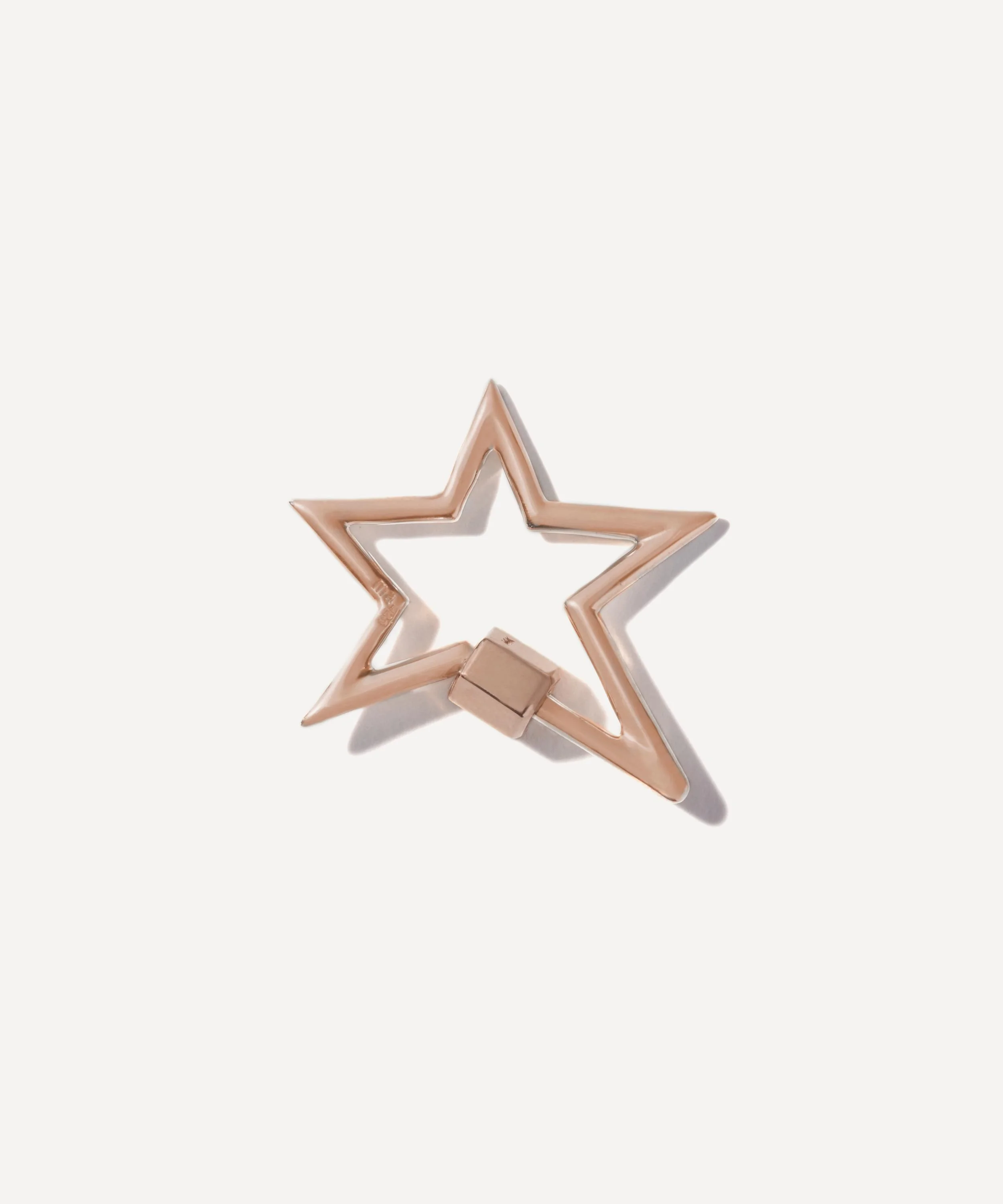 14ct Rose Gold Large Starlock Clasp - 1