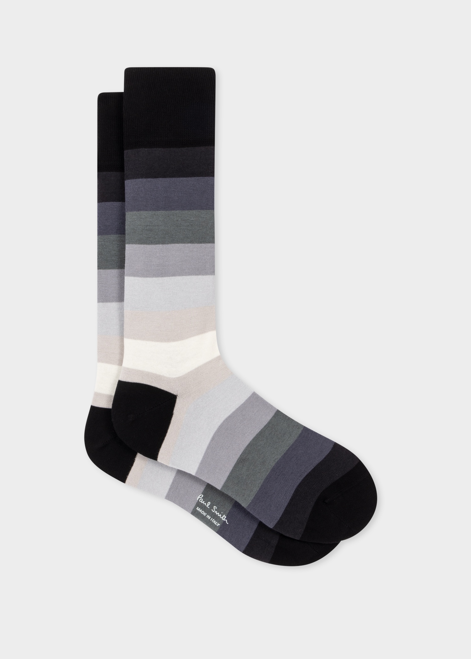 Mixed Pattern Cotton-Blend Socks Three Pack - 5
