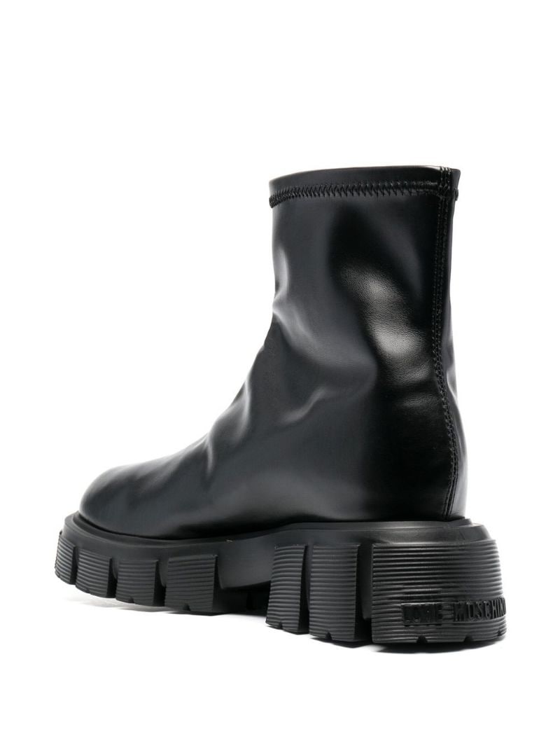 50mm logo-print studded sole boots - 3