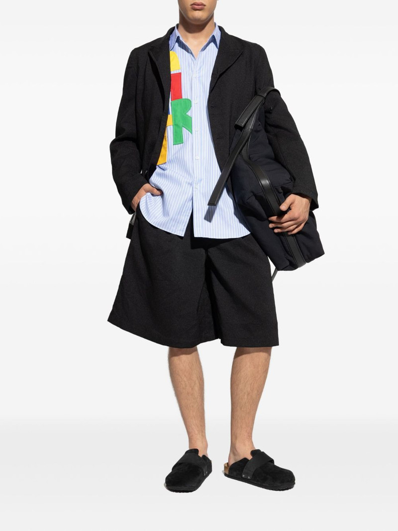 Comme des Garçons SHIRT striped appliqué shirt outlook