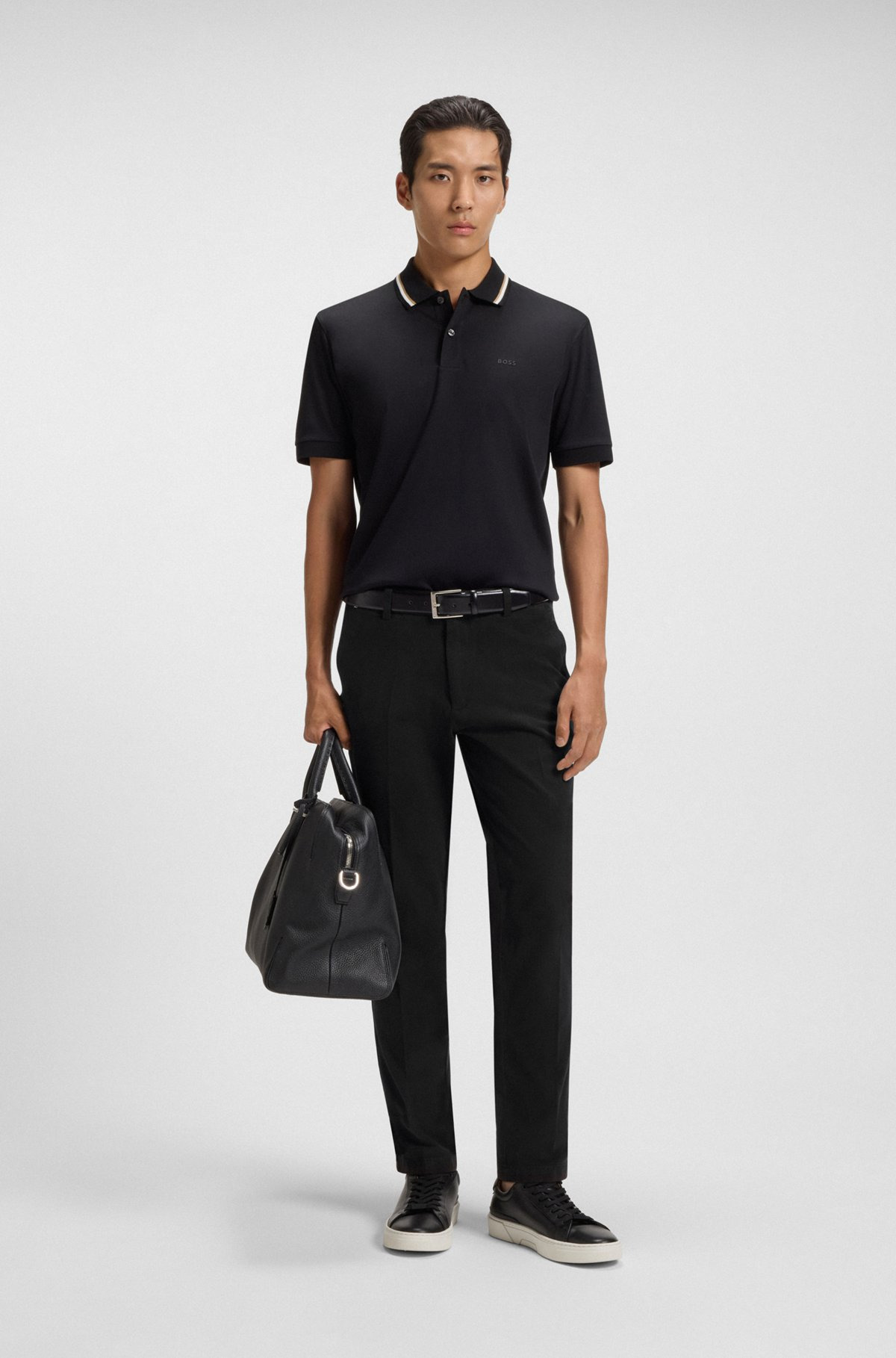 SLIM-FIT TROUSERS IN STRETCH-COTTON TWILL - 3