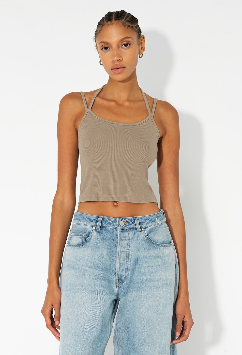 GEMINI RIB HALTER CAMI - 2