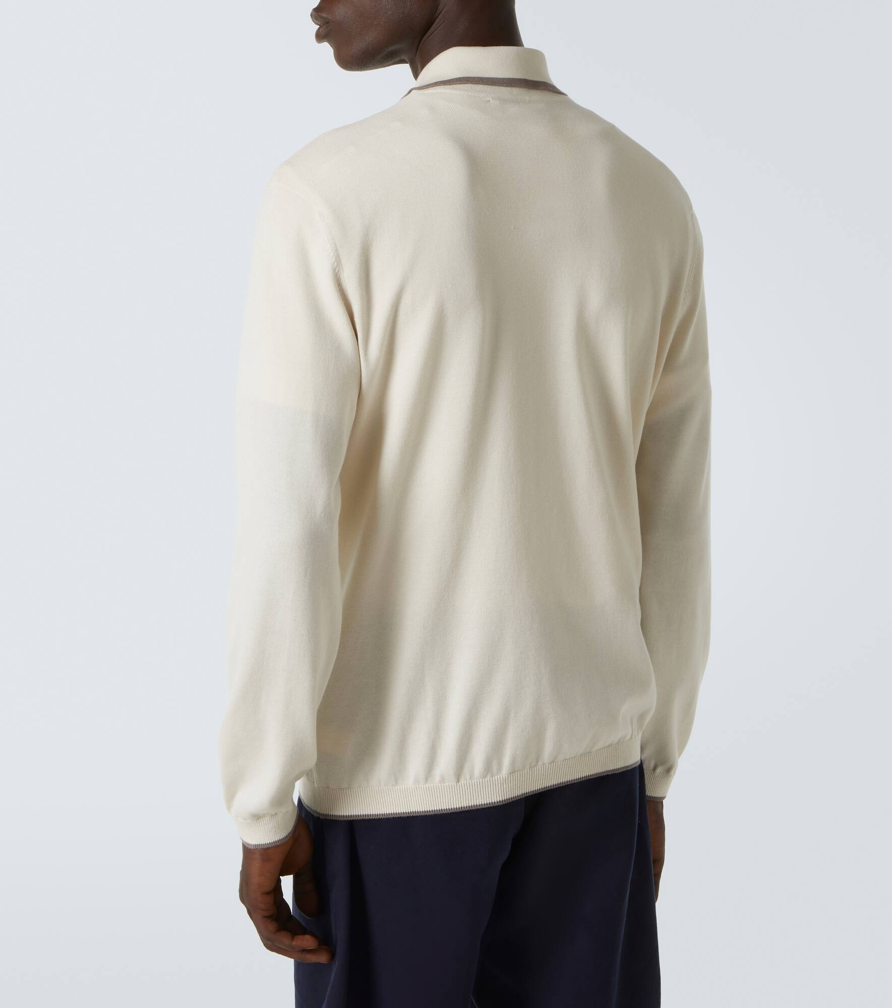 Cotton polo sweater - 4