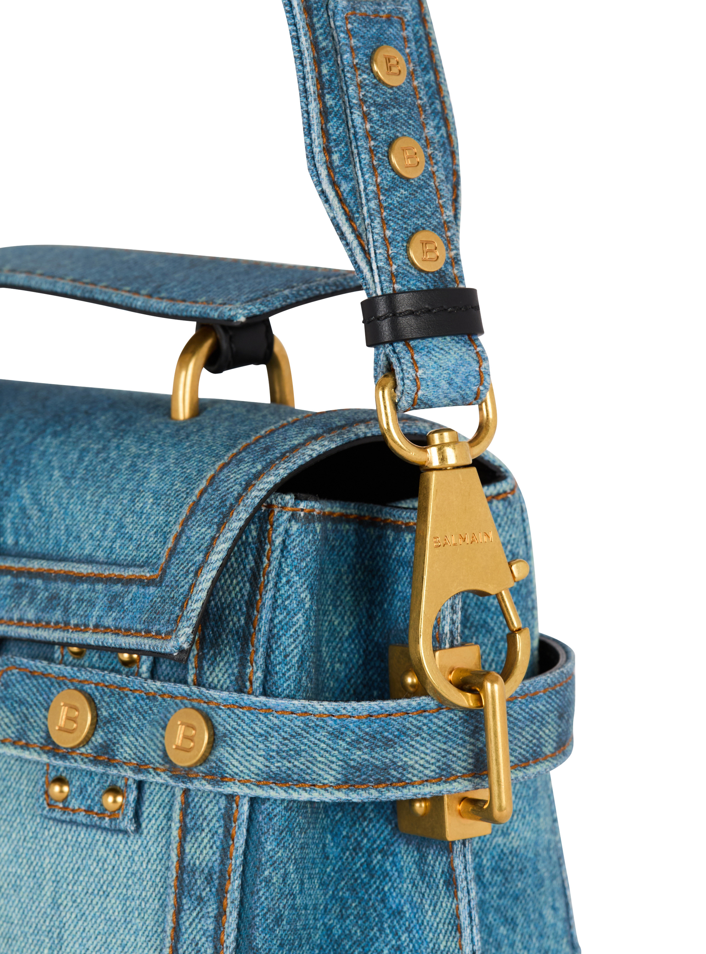 B-Buzz 23 bag in denim print canvas - 5