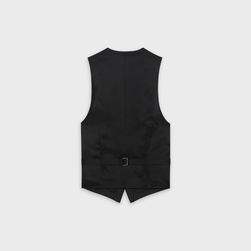 CELINE GILET WITH 5 BUTTONS IN STRIPED WOOL outlook