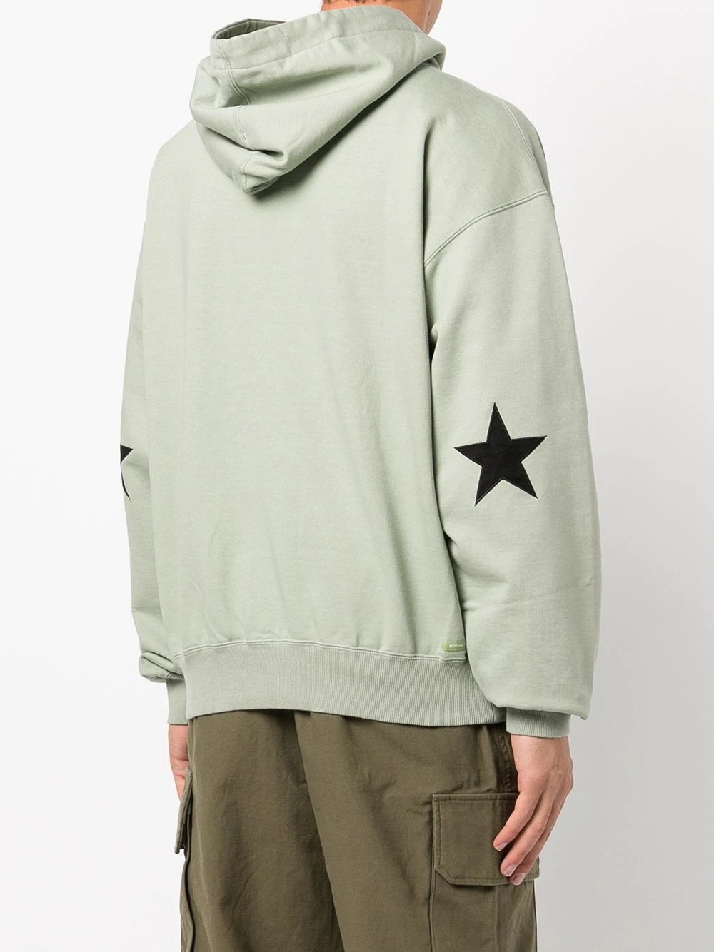 star-patch long-sleeve hoodie - 4