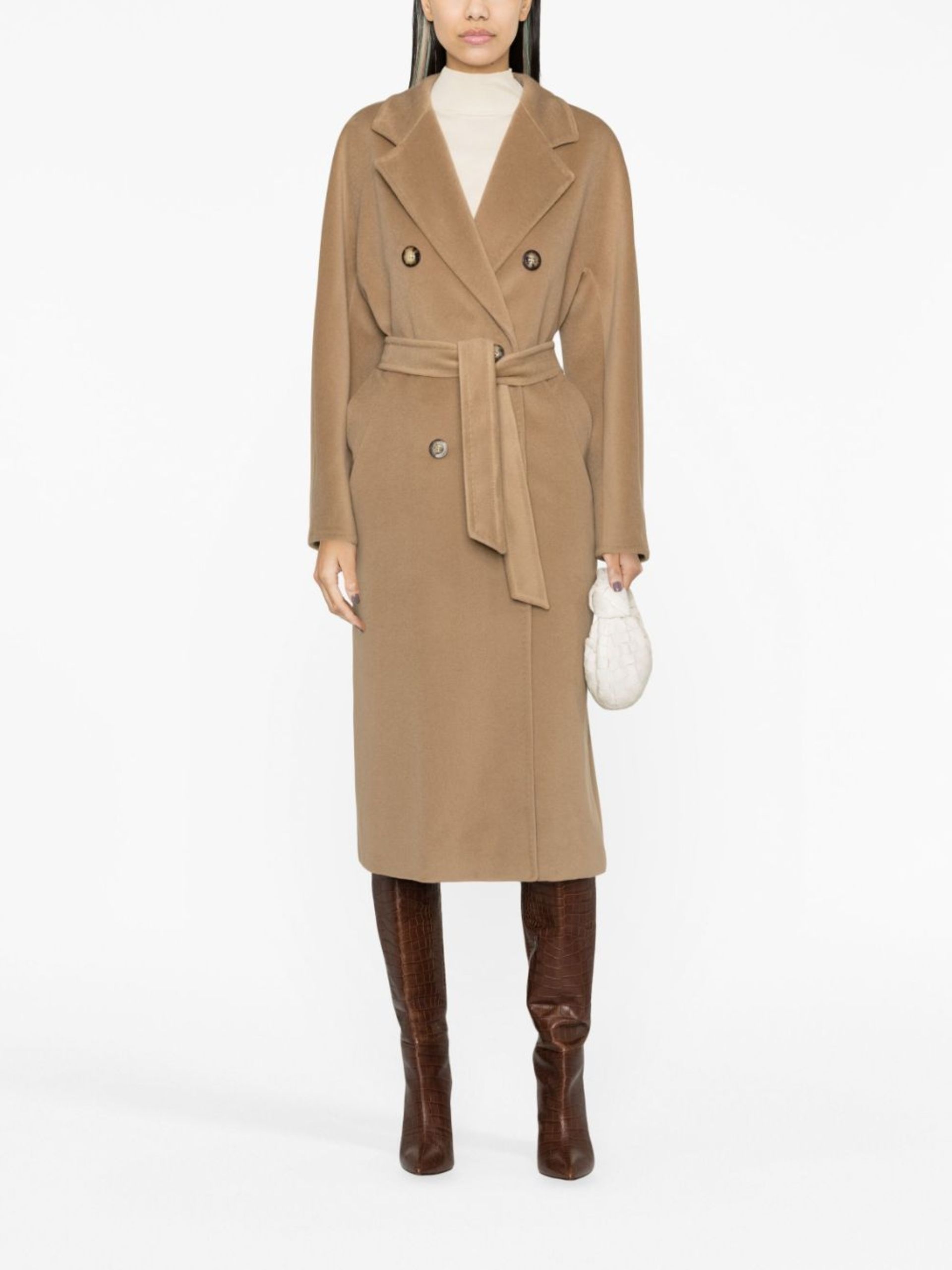 Brown Madame Belted Coat - 2