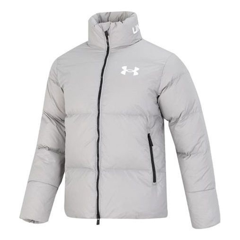 Armour 로고 Puffer 재킷의 밑에 '빛 회색' 1375449-558 - 1