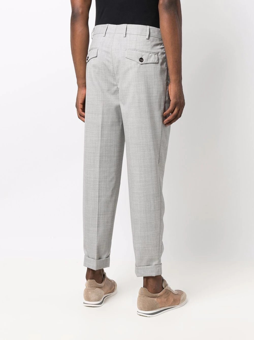 straight-leg wool trousers - 4