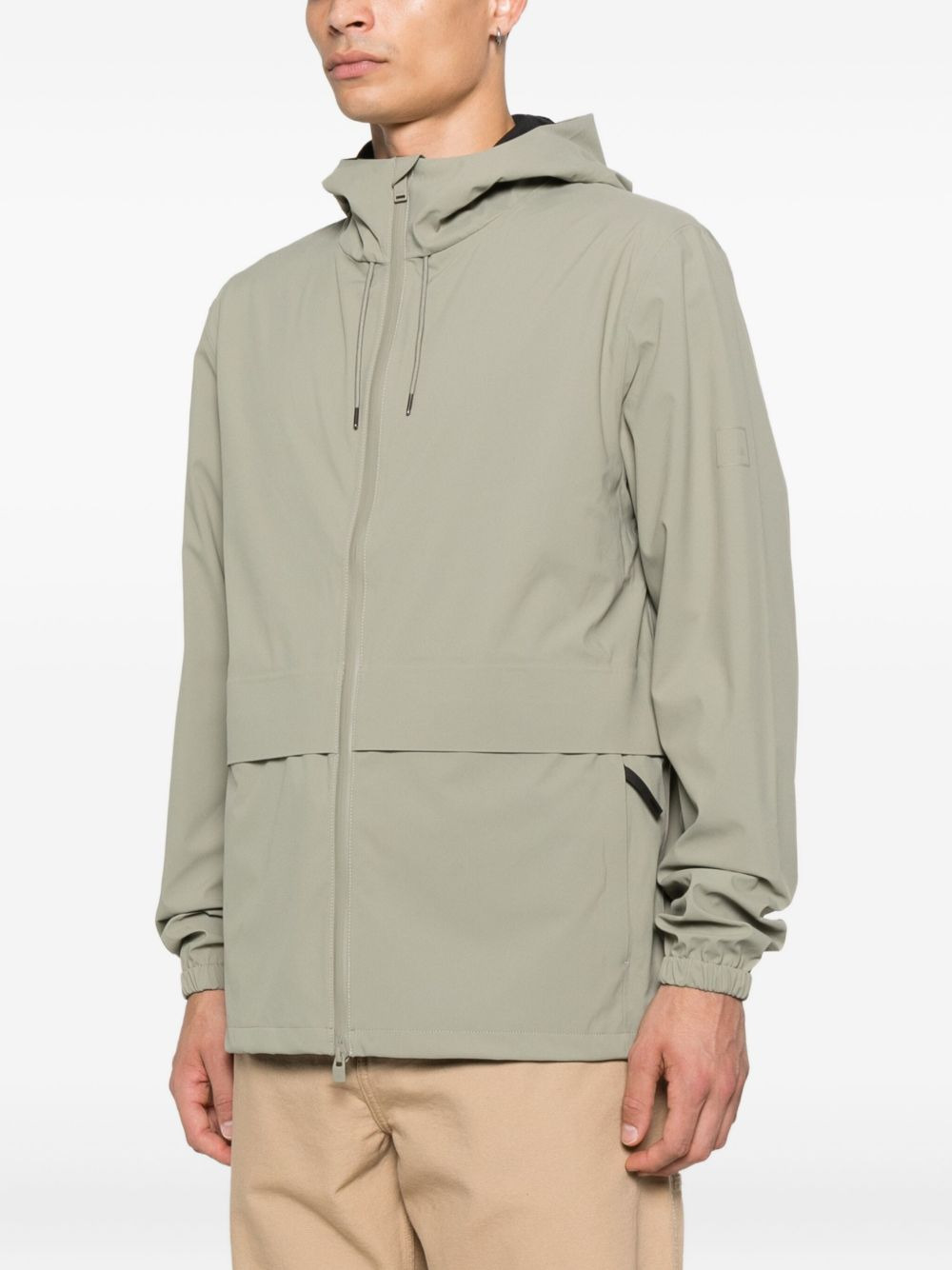 hooded zip-front jacket - 3