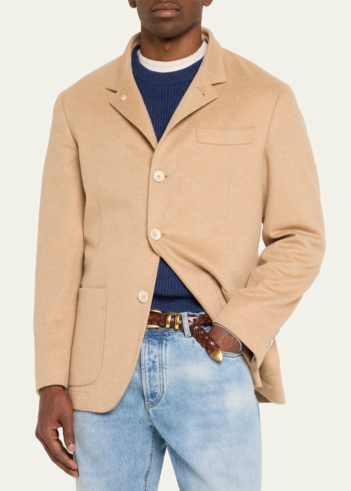 Men's Cashmere Sport Coat - 4