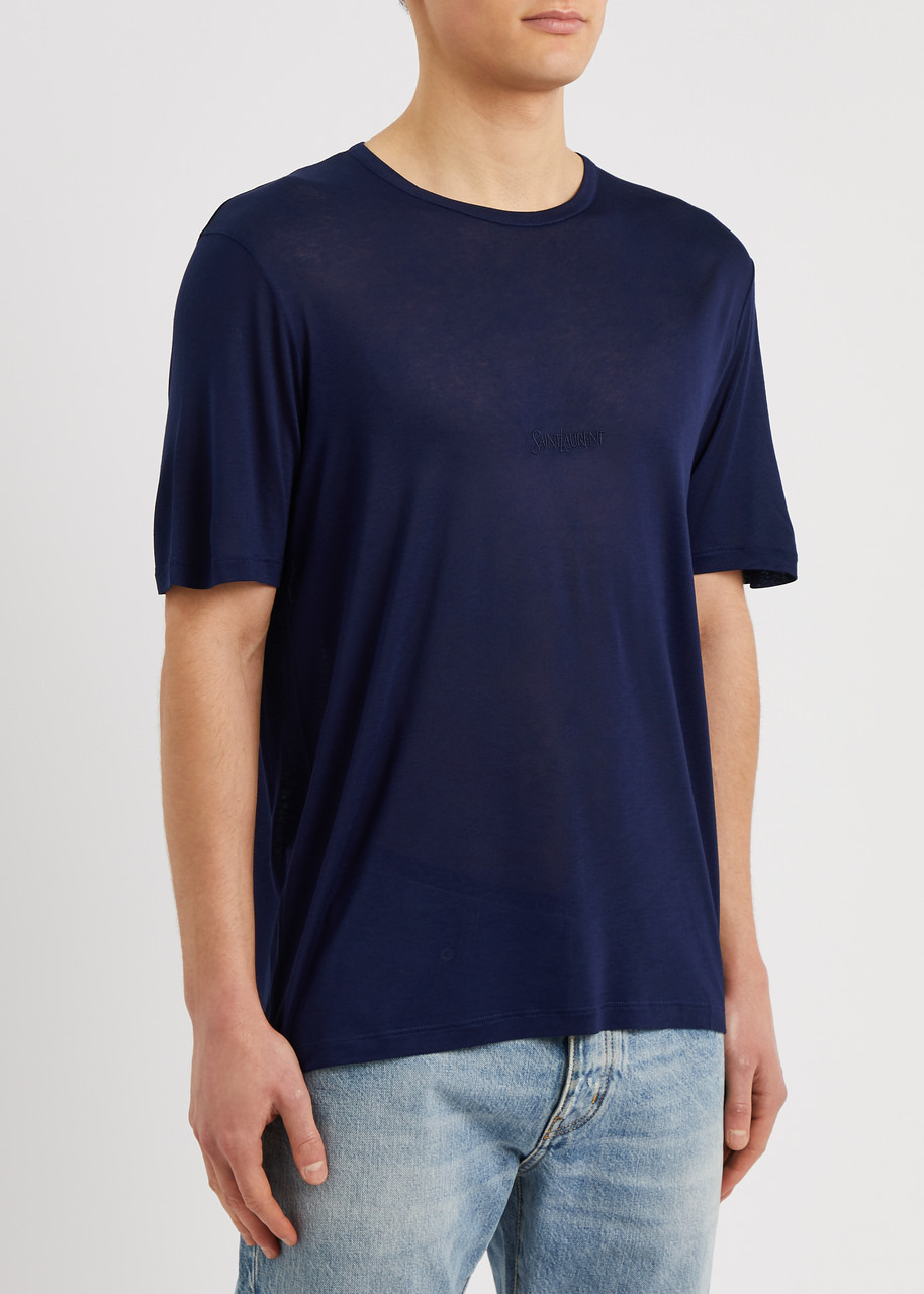 Logo-embroidered jersey T-shirt - 2