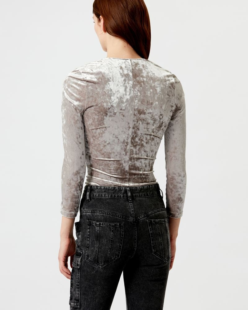 GUBAIA PRINTED VELVET TOP 5
