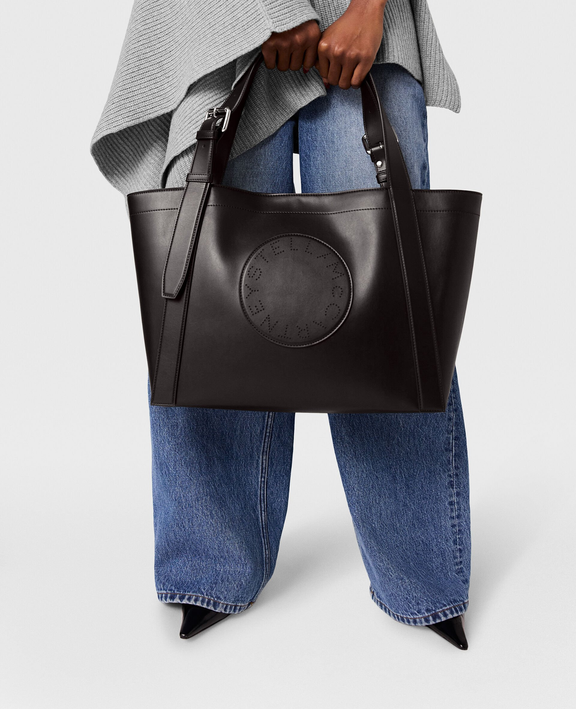 Logo Belt Crossbody Tote Bag - 6