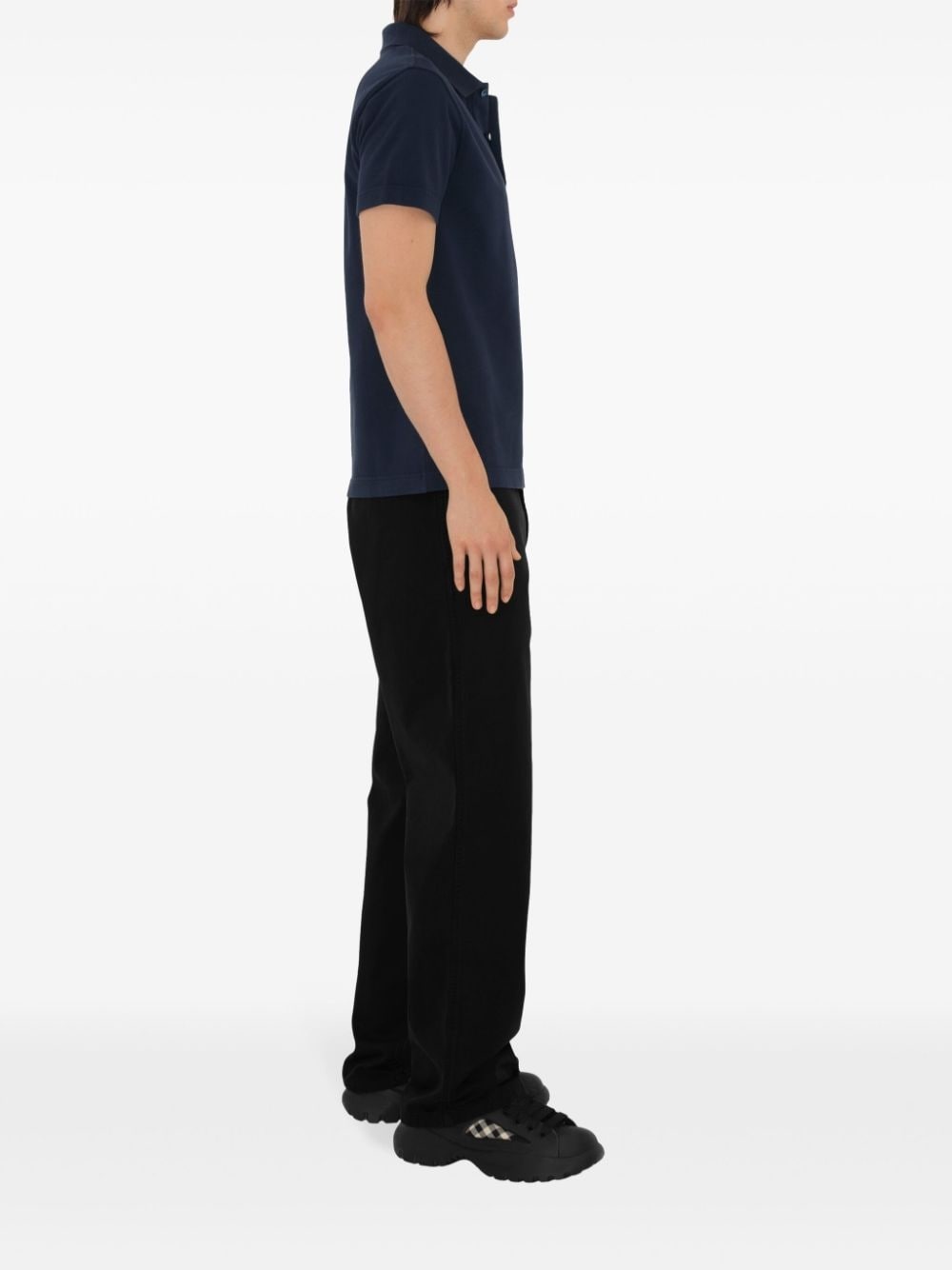 EDK-embroidered cotton polo shirt - 3