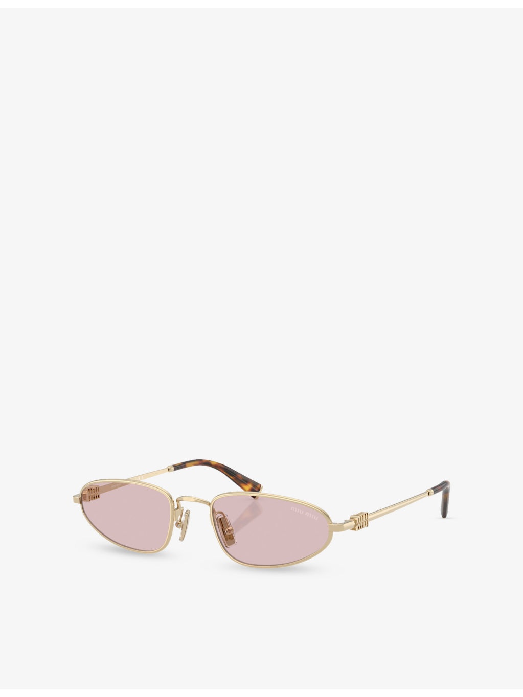 MU A52S Oval-Frame Metal Sunglasses - 2