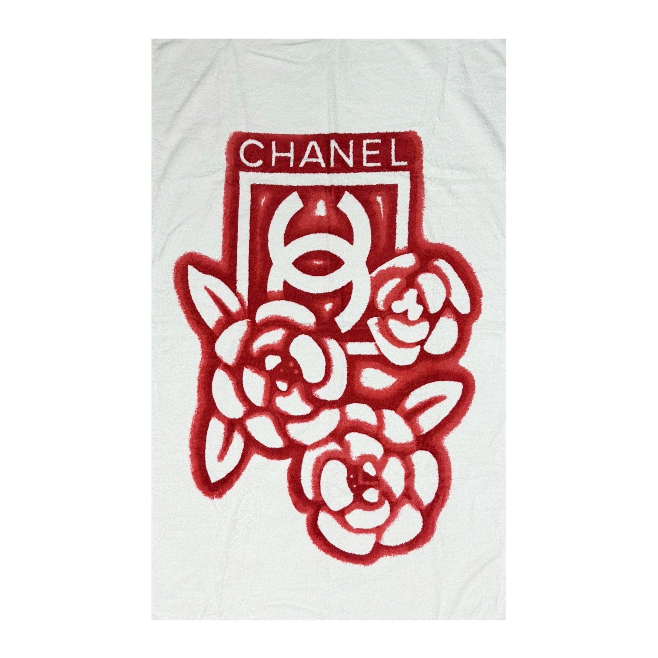 CHANEL Sport Spring Summer 2005 CC Logo Camelia Beach Towel - 2
