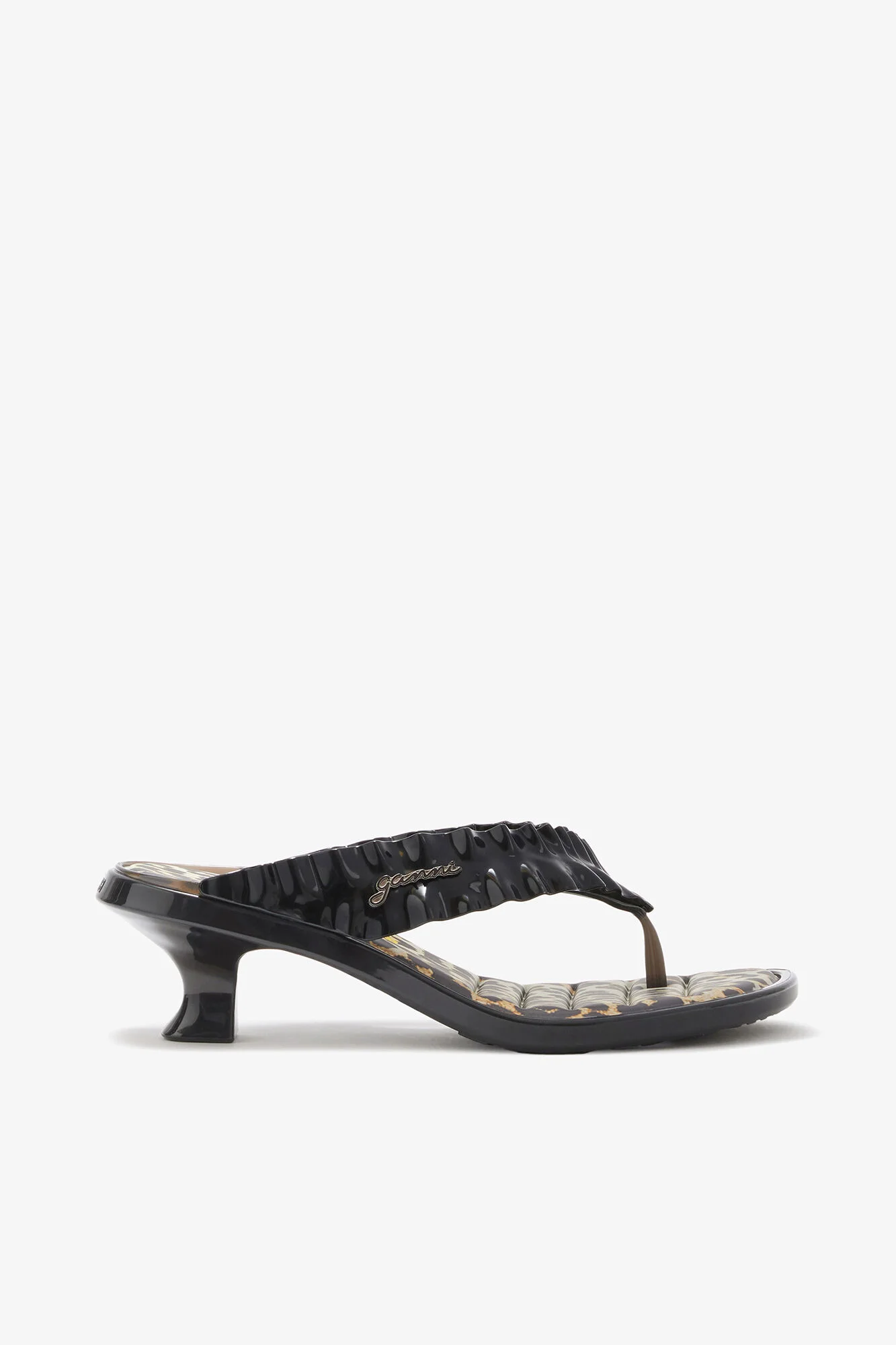 MELISSA THONG KITTEN HEEL IN LEOPARD - 1