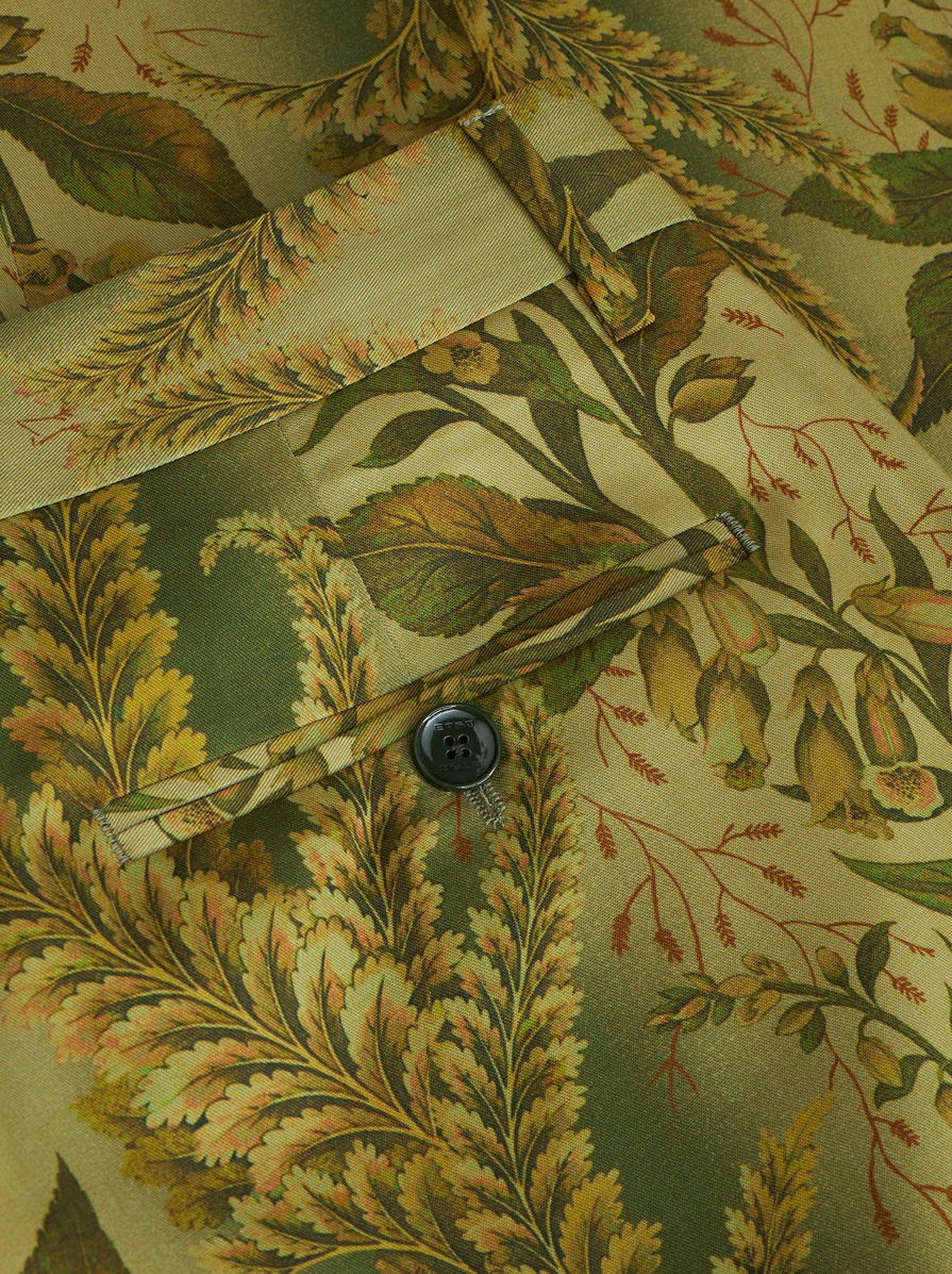 TROUSERS WITH FOLIAGE PRINT - 6