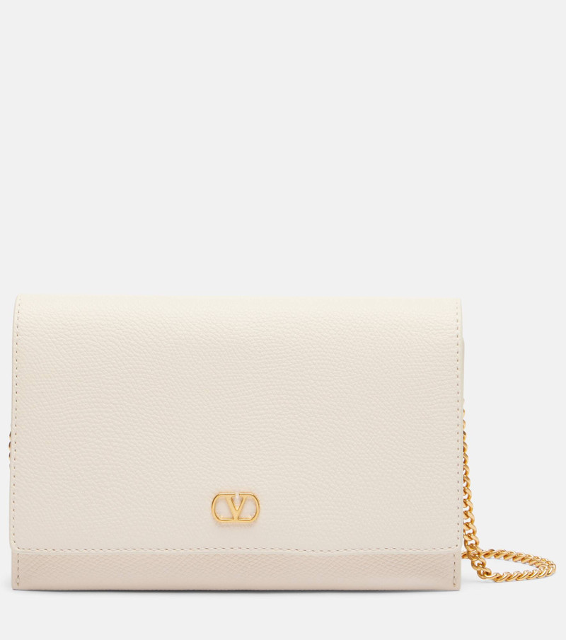 VLogo Signature Mini leather crossbody bag 1