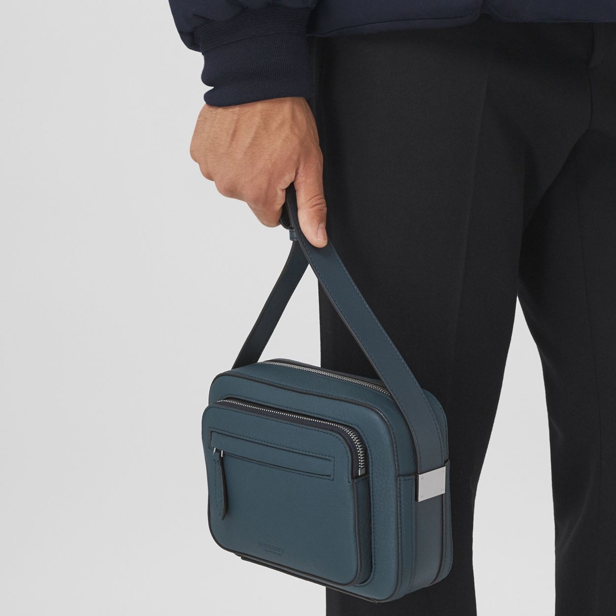 Grainy Leather Crossbody Bag - 10