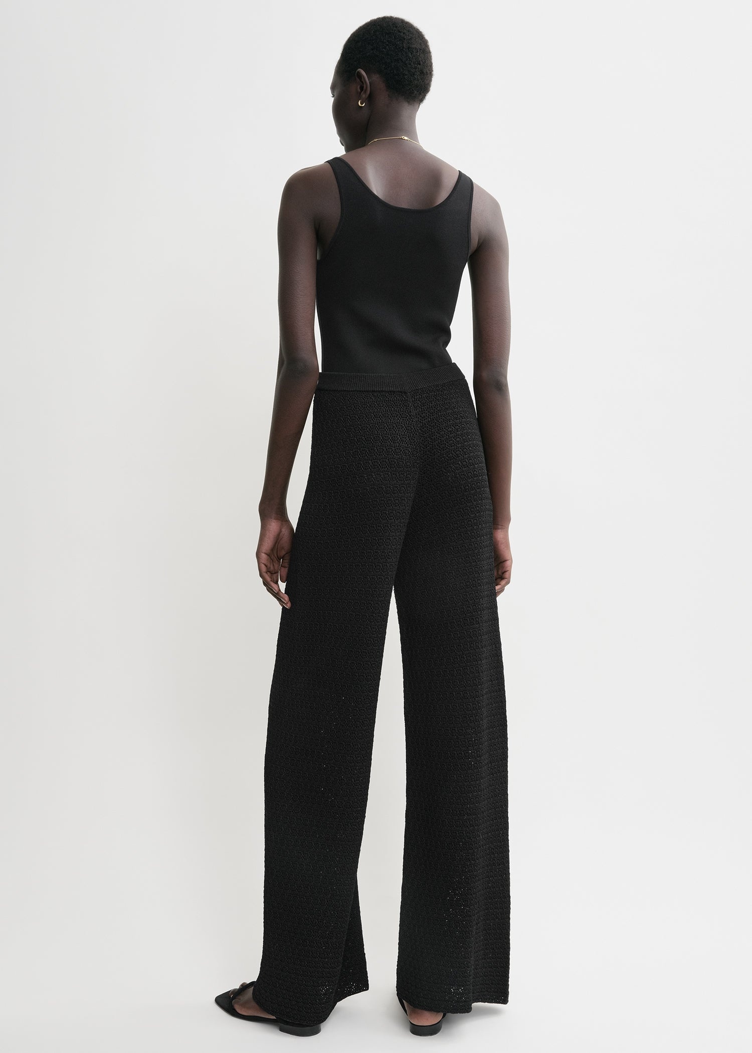 Crochet trousers black - 4