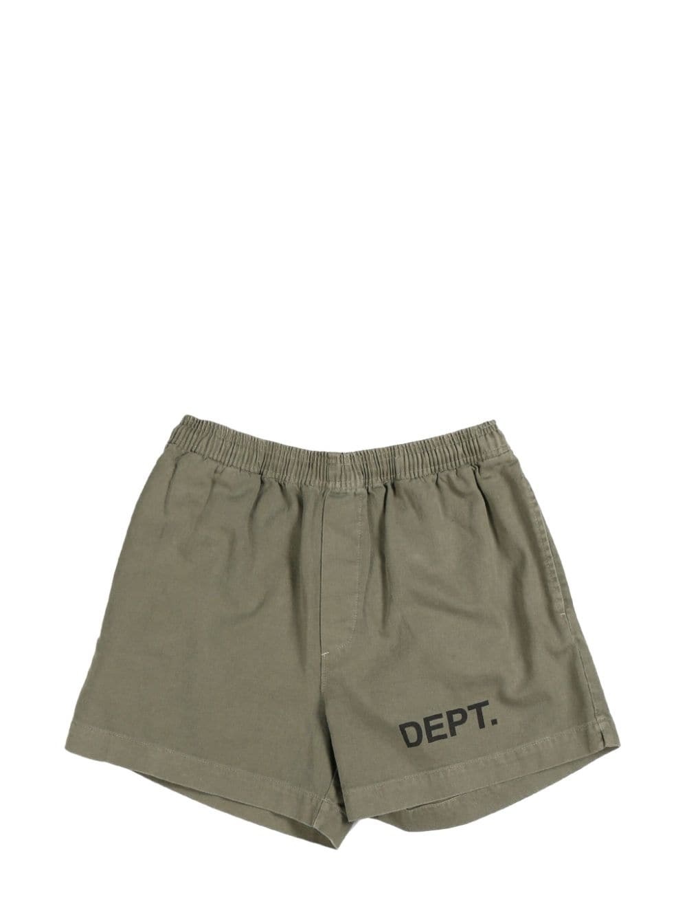 logo-print cotton shorts - 1