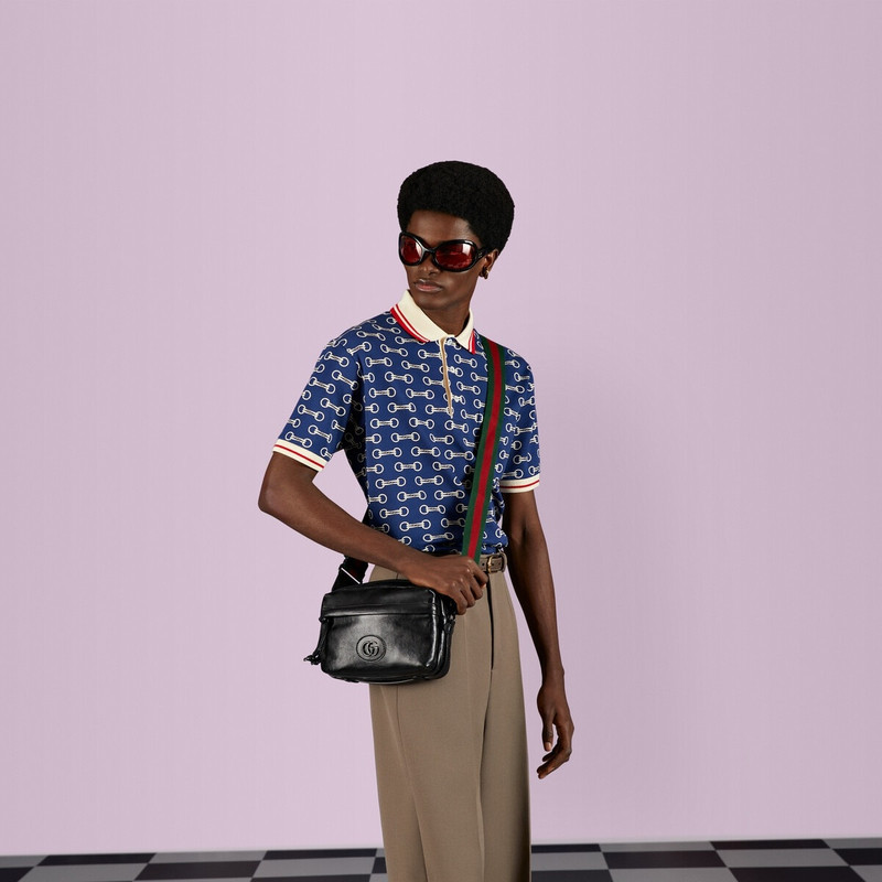 Crossbody bag with tonal Double G 3