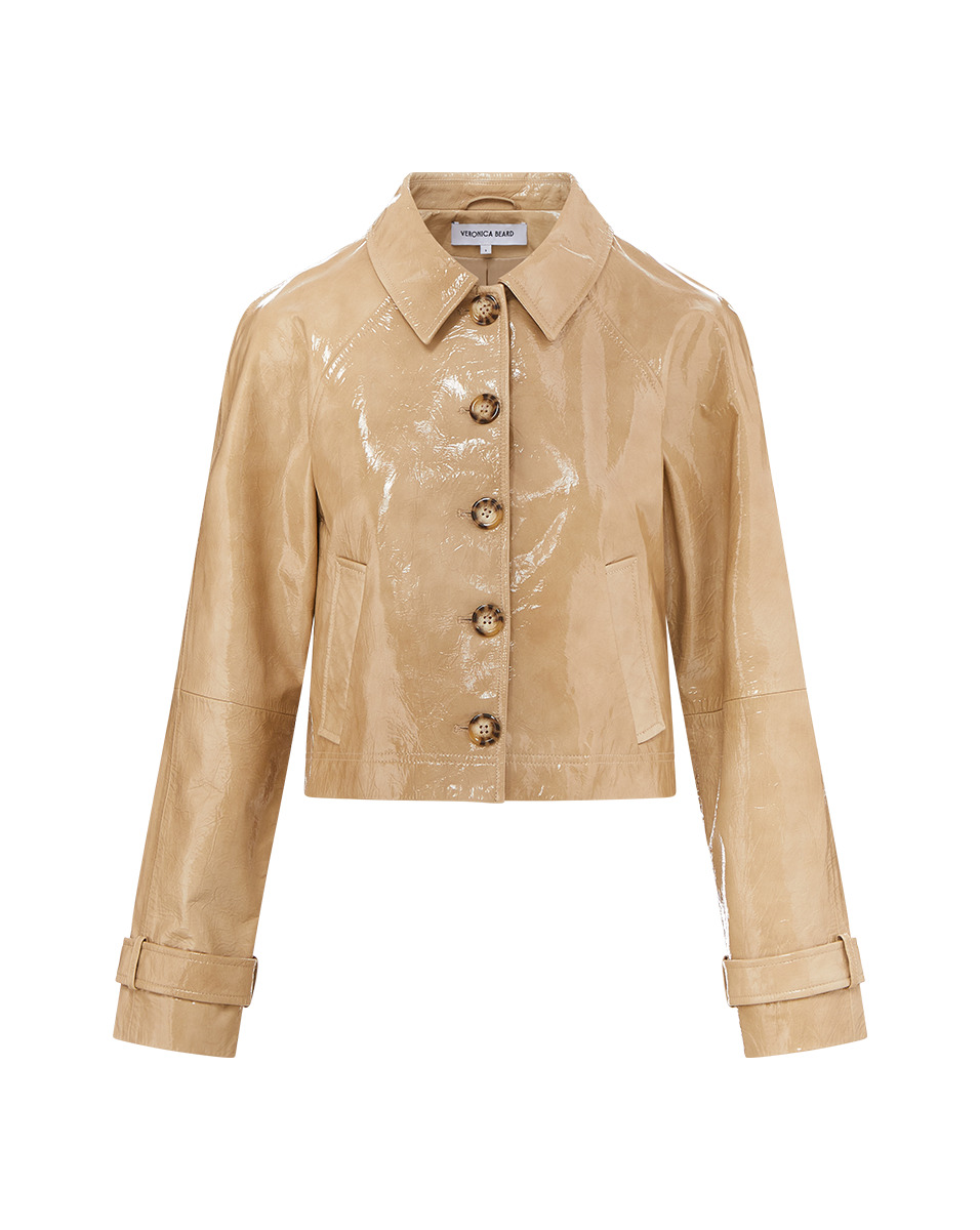 KIAN COATED LEATHER JACKET - 1