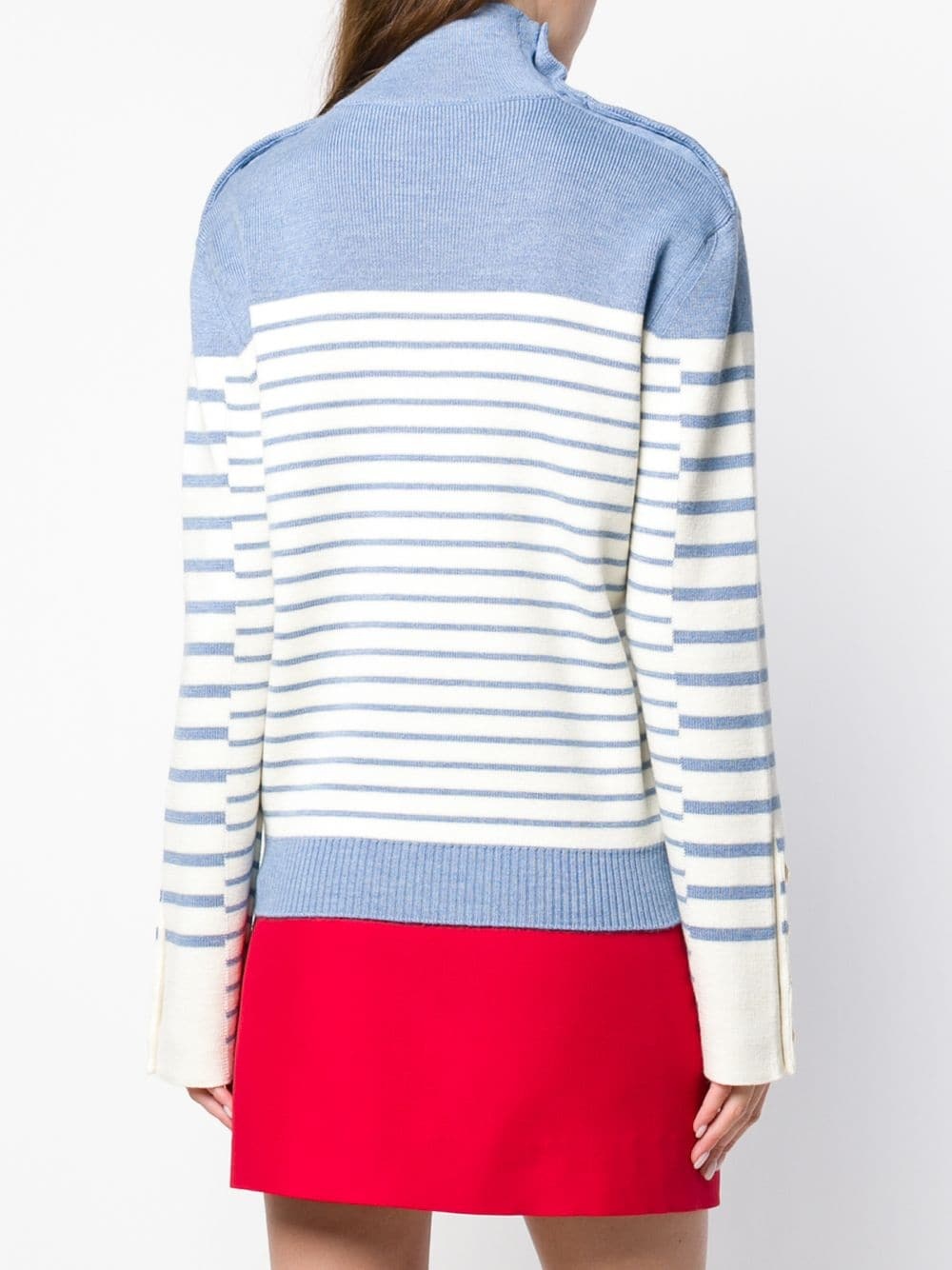 striped turtleneck sweater - 4