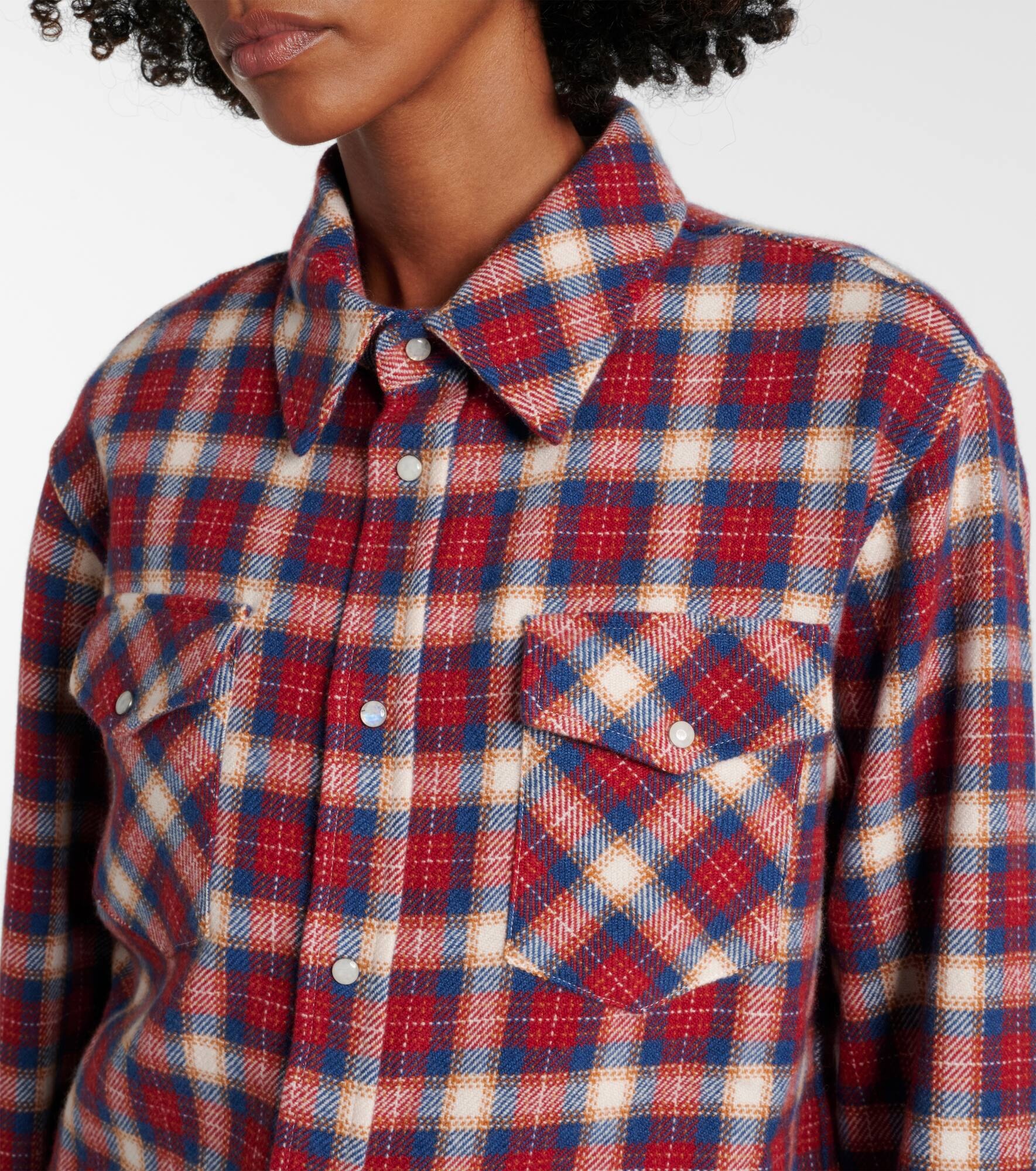 Ski Santa Tartan cashmere shirt - 4