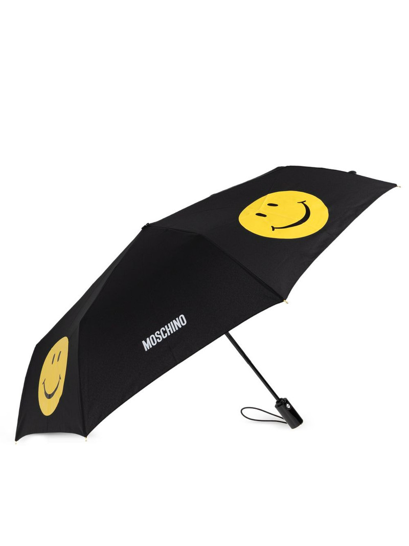 Moschino smiley face-print umbrella outlook