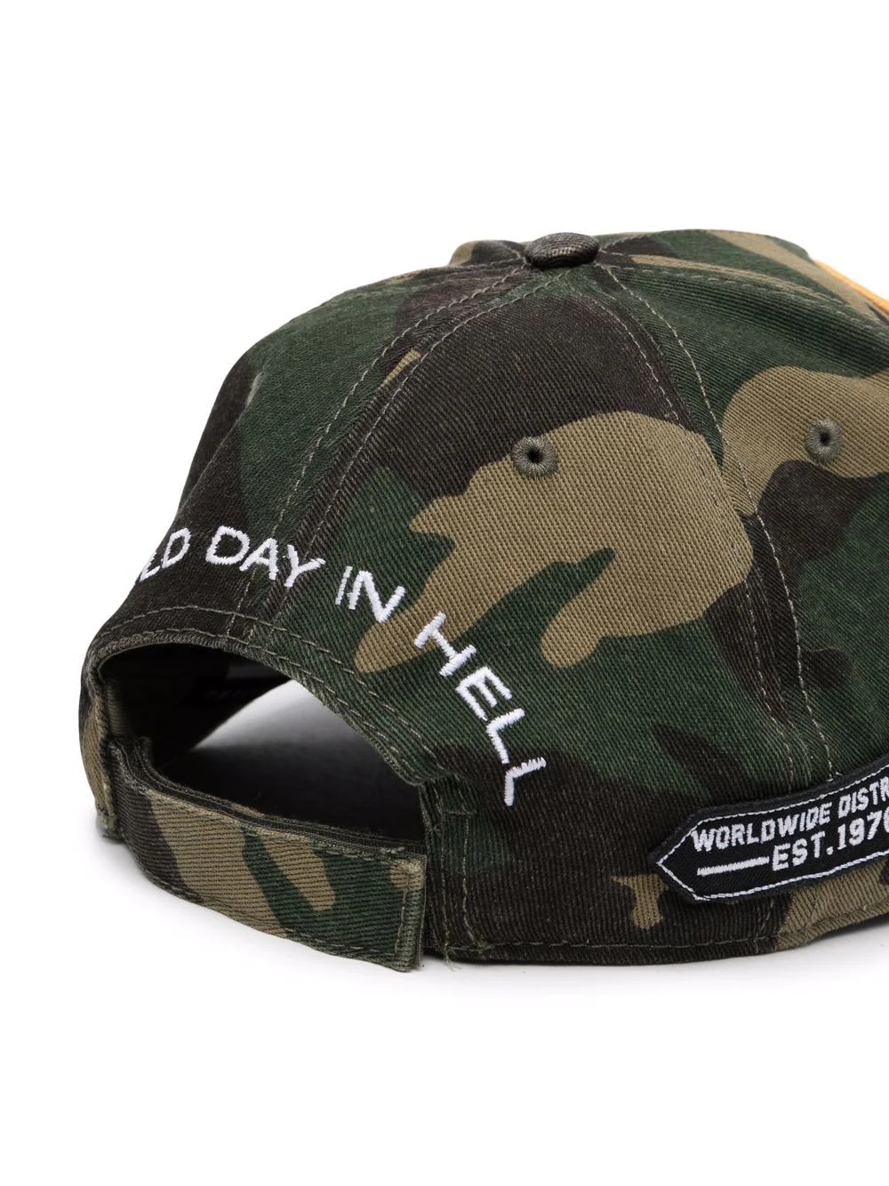 camouflage print baseball cap - 2