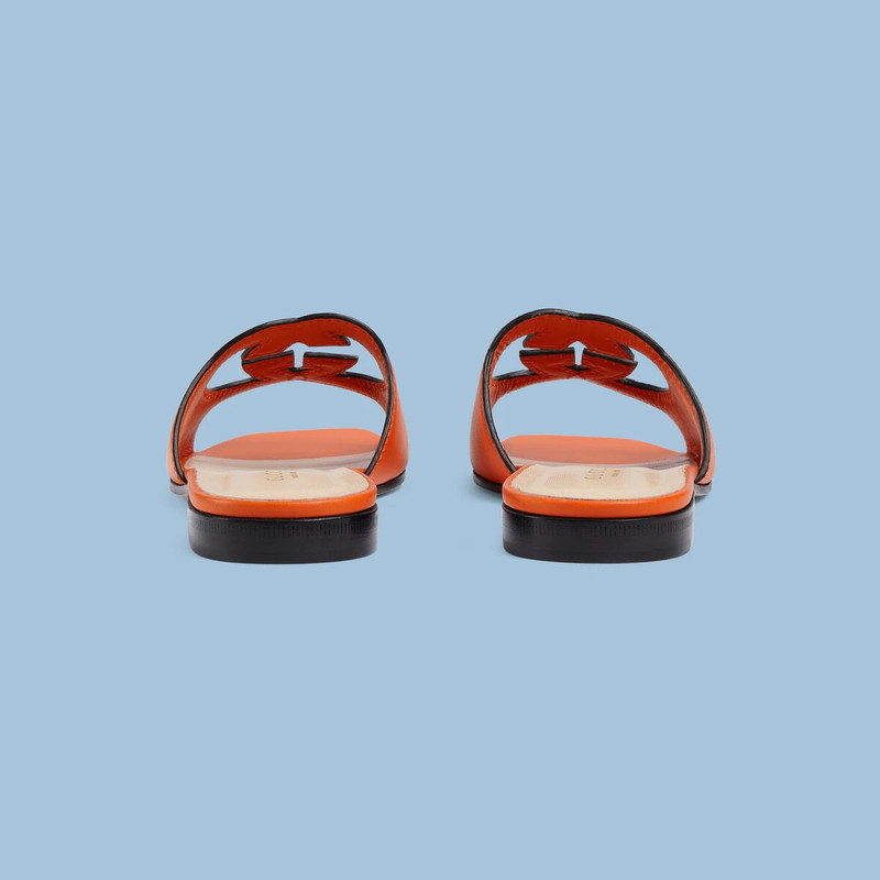 Women's Interlocking G cut-out slide sandal 3