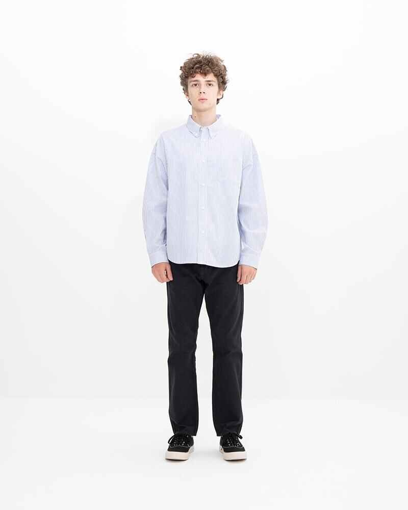 B.D. SHIRT L/S BLUE STRIPE - 3