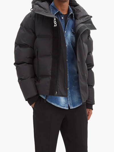 DSQUARED2 Funnel-neck quilted-shell jacket outlook