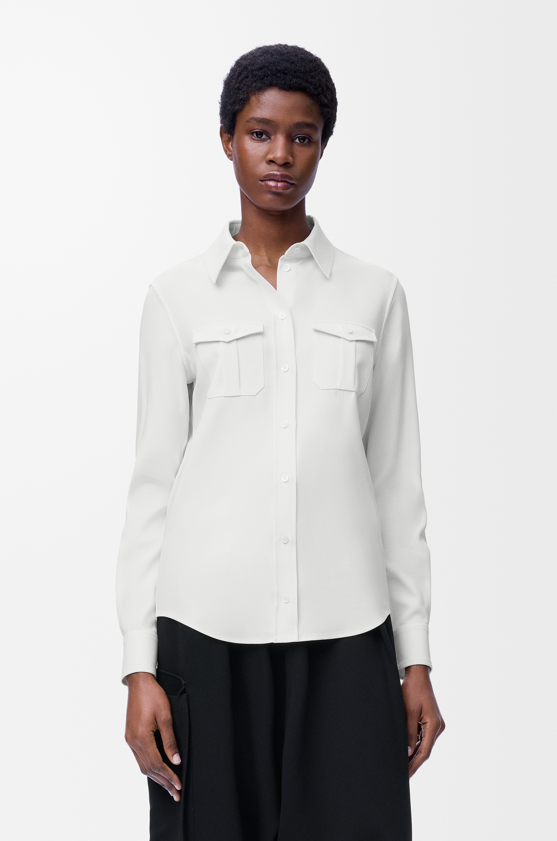 Shirt  in stretch viscose - 3