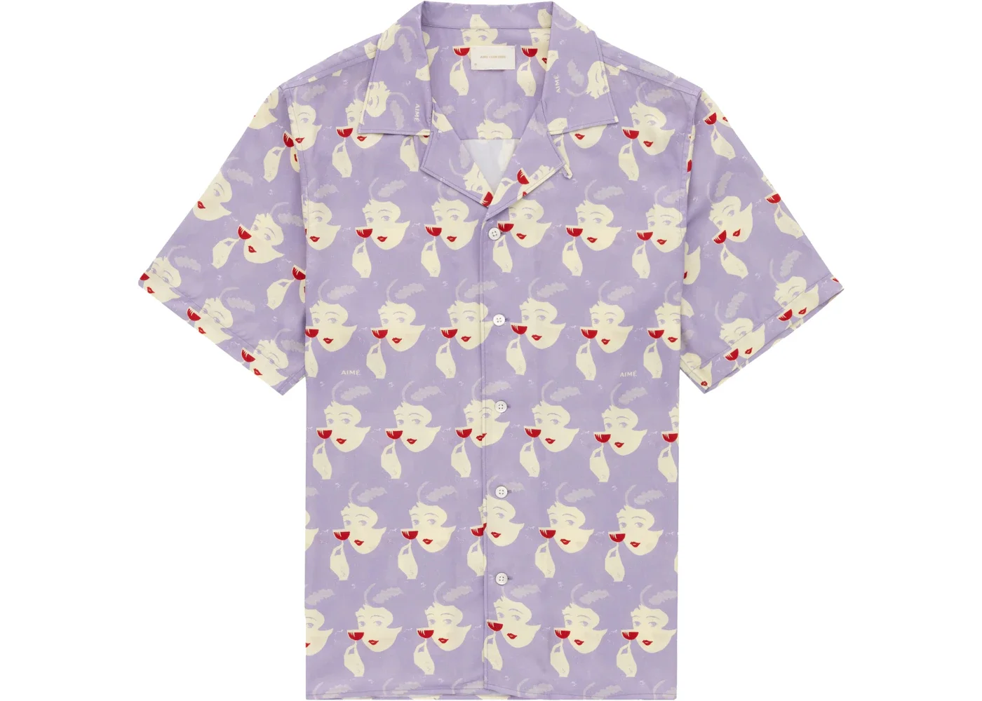 Aime Leon Dore Printed Leisure Shirt Purple - 1