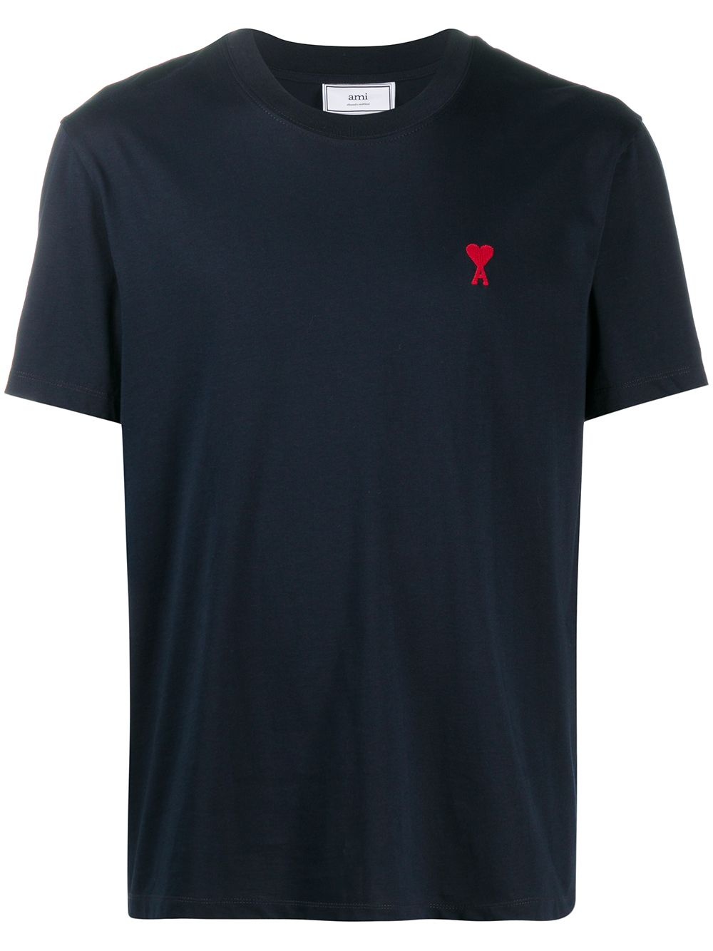 logo-embroidered short-sleeve T-shirt - 1