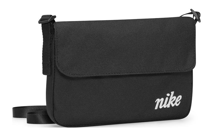 Nike Large Capacity Athleisure Casual Sports Shoulder Bag Messenger Bag Unisex Pure Black DQ5701-010 - 2