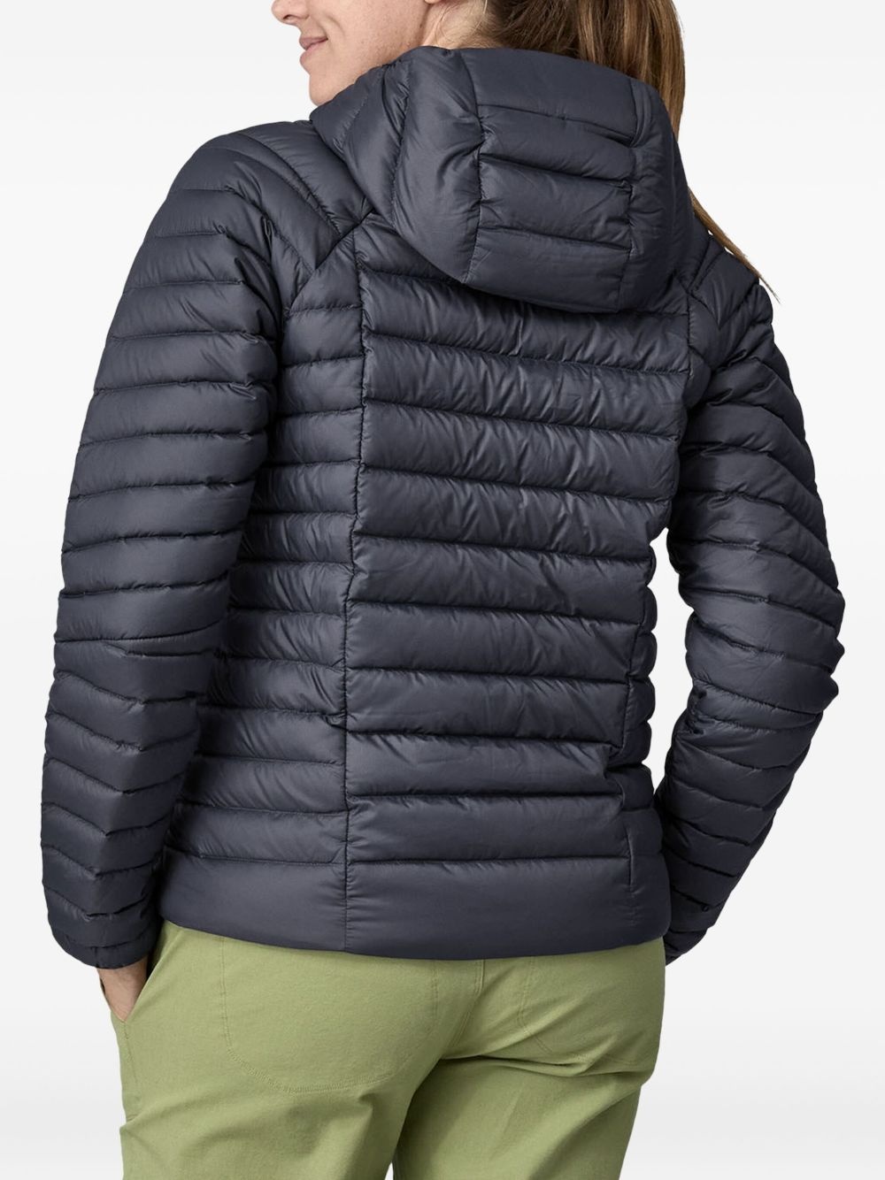 logo-appliqué puffer jacket - 3