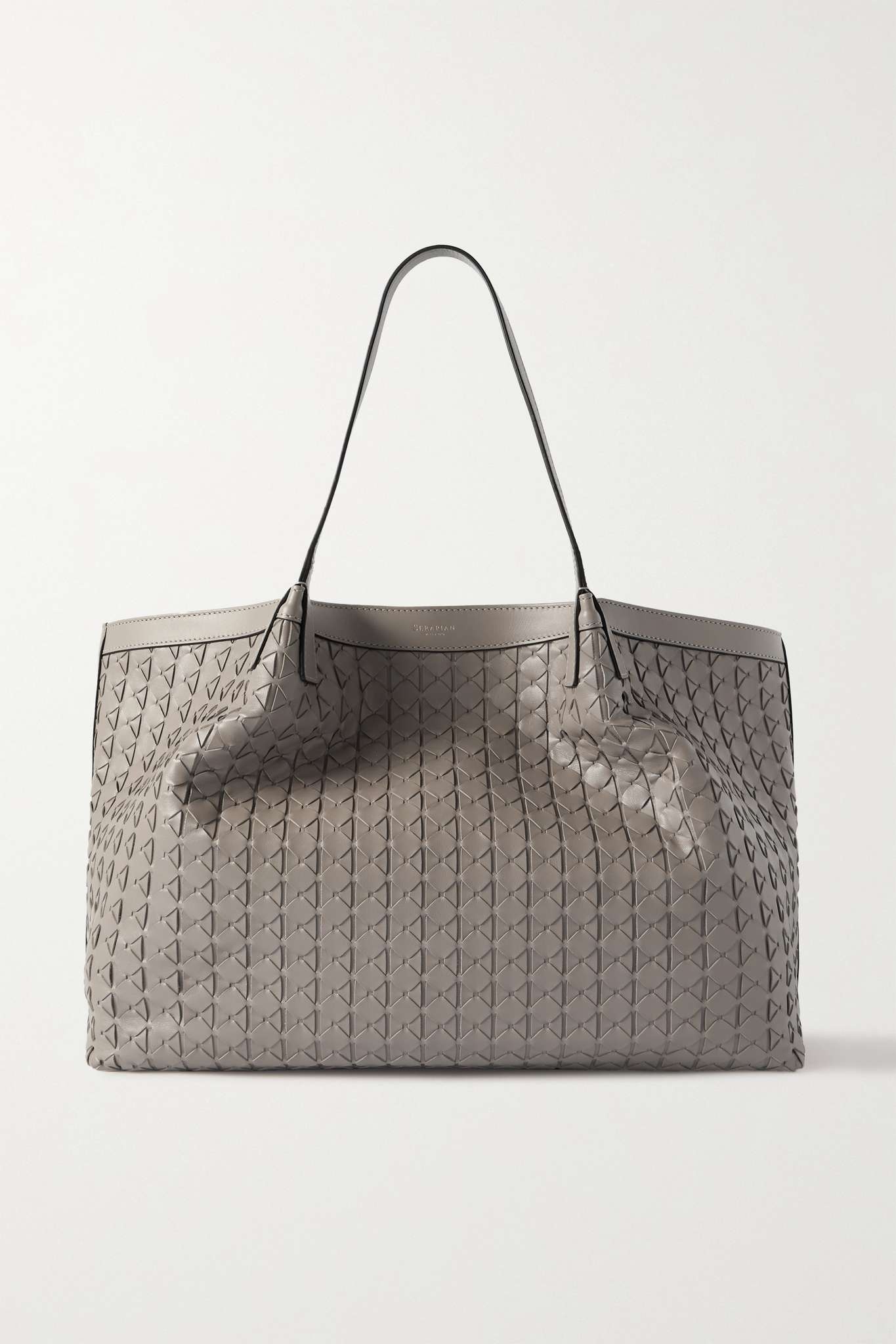 Secret large woven leather tote - 1