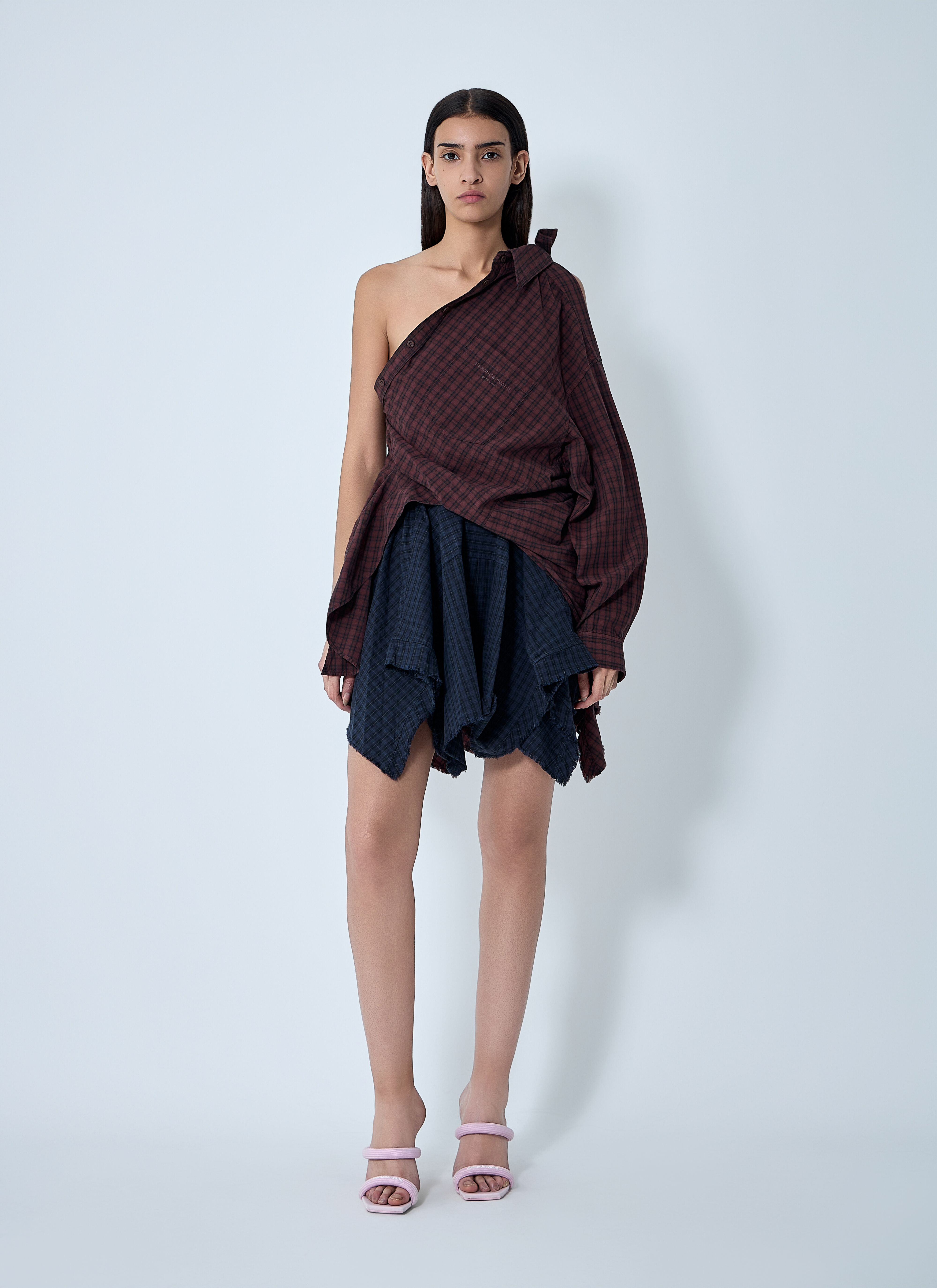 Distressed Button-Down Shirt - 2