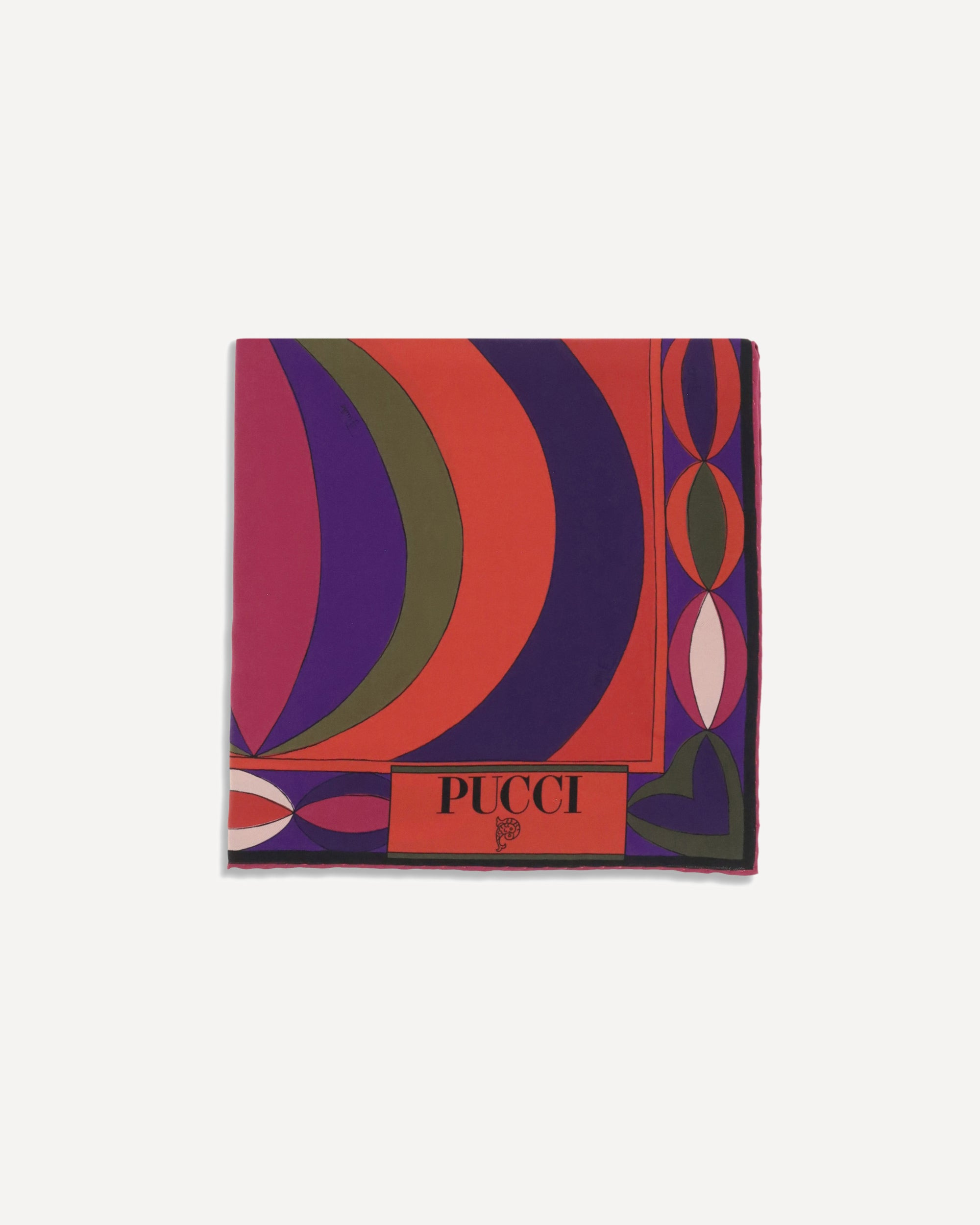 Printed silk Scarf - 1
