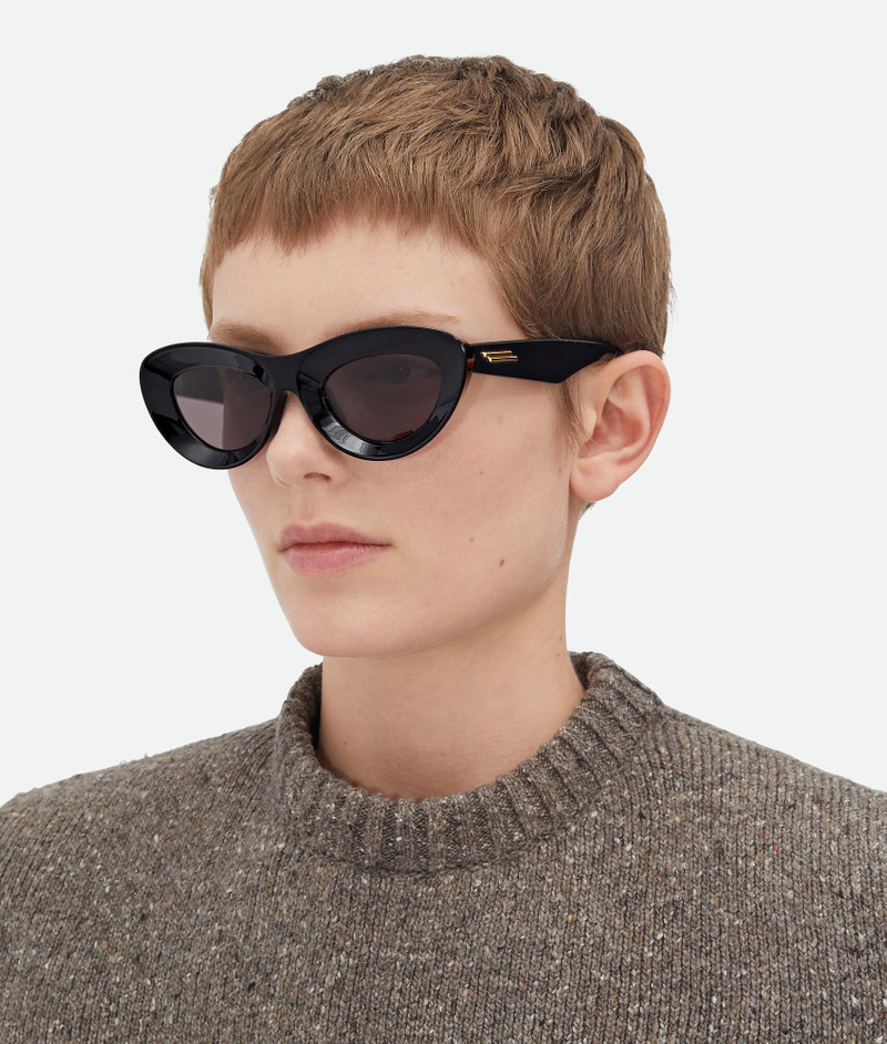 Bottega Veneta Sharp Cat Eye Sunglasses outlook