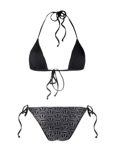 PHILIPP PLEIN crystal-embellished monogram bikini outlook