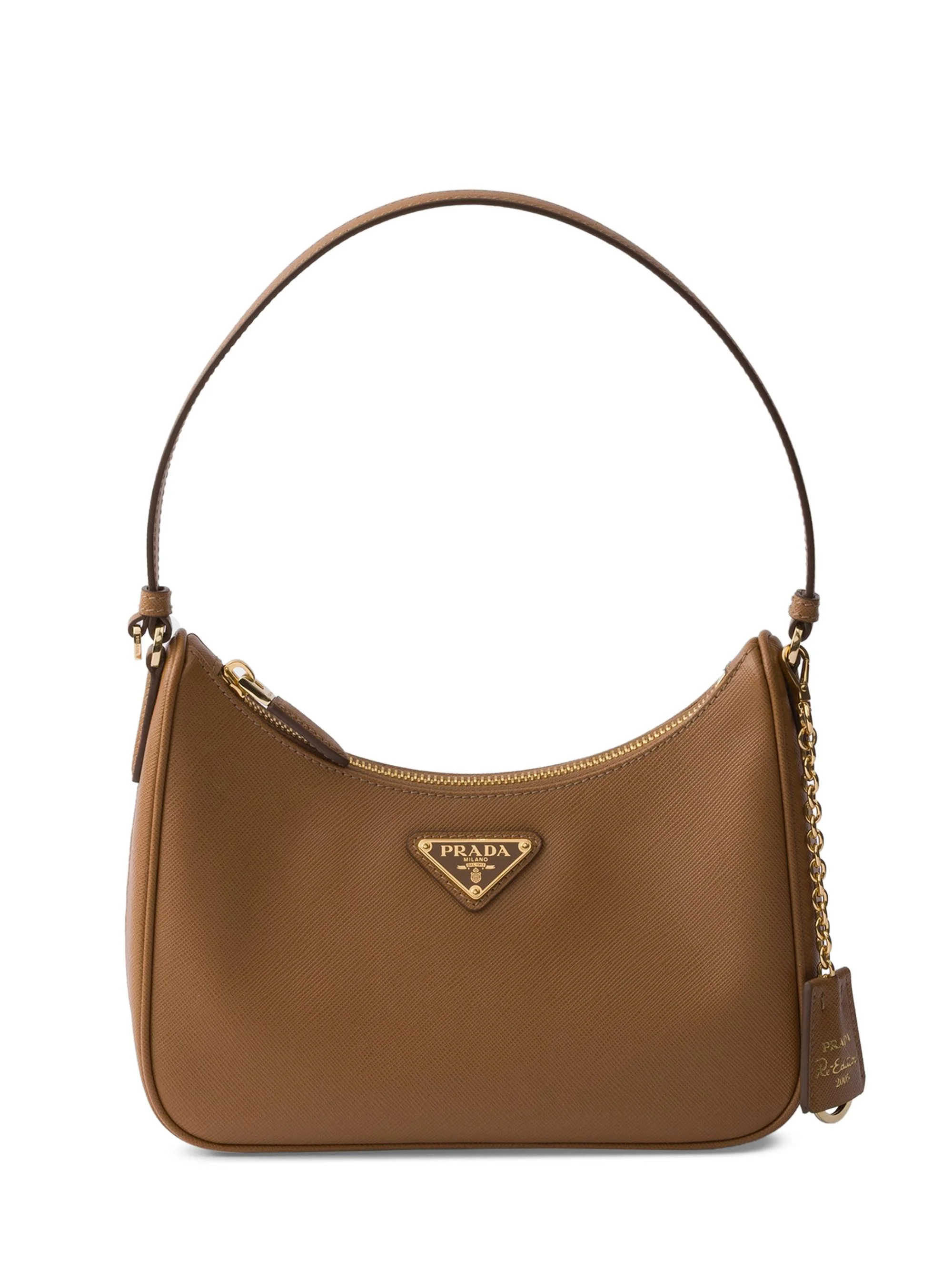 Women's Re-Edition 2005 Saffiano Leather Shoulder Bag - Brown - 1