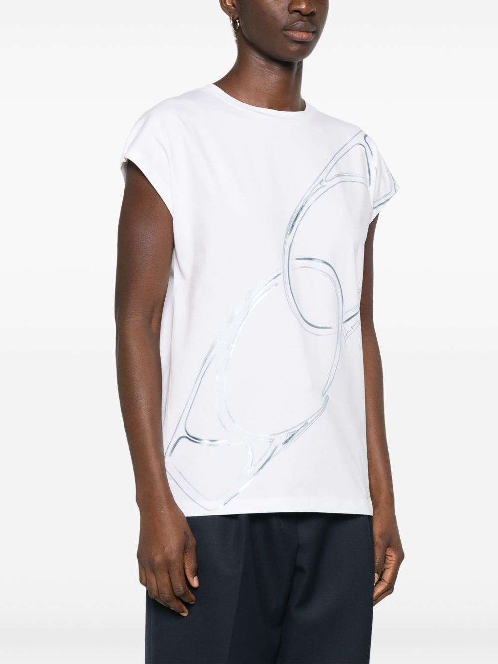 carabiner-print T-shirt - 3