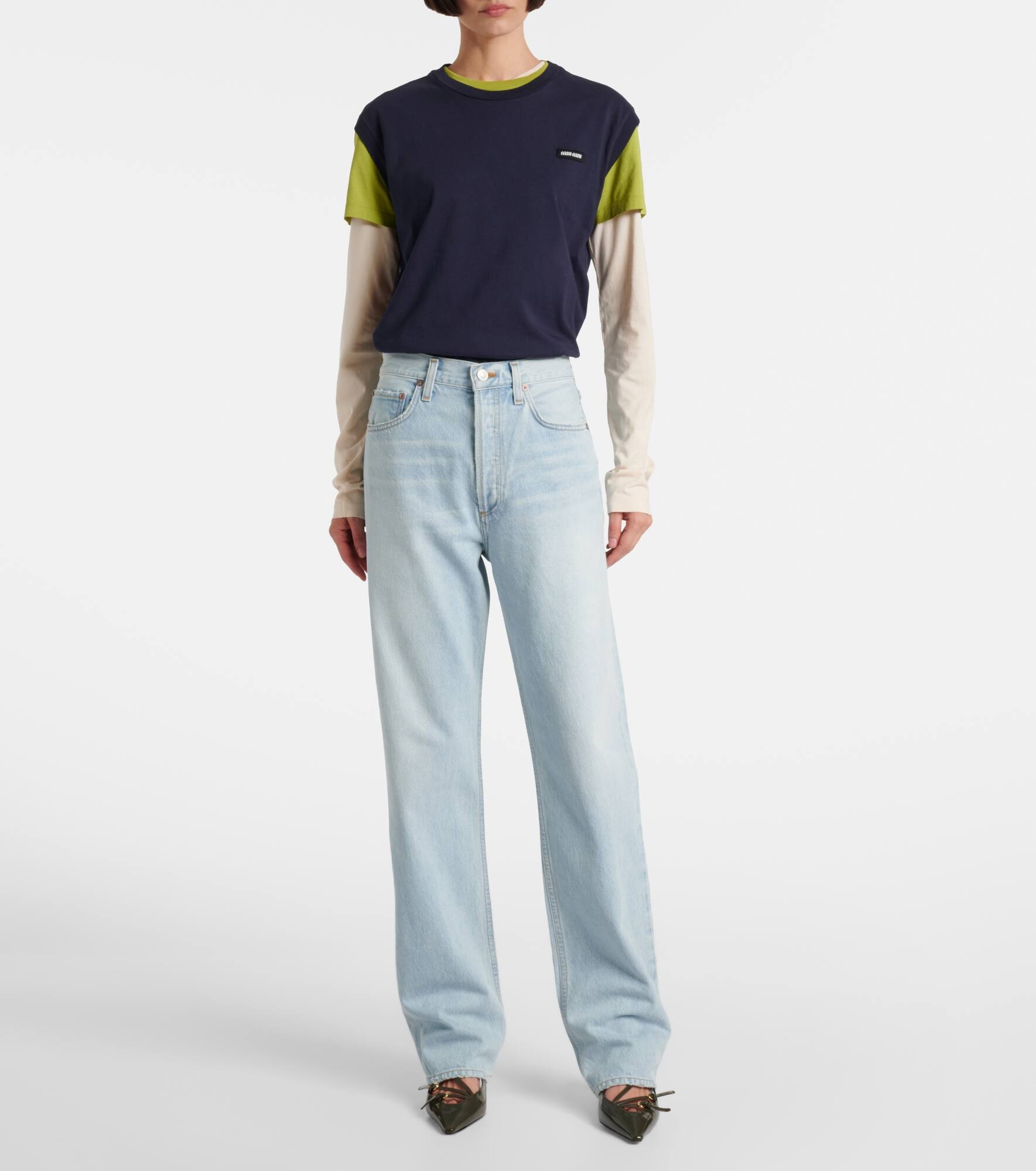 Kelly high-rise straight jeans - 7