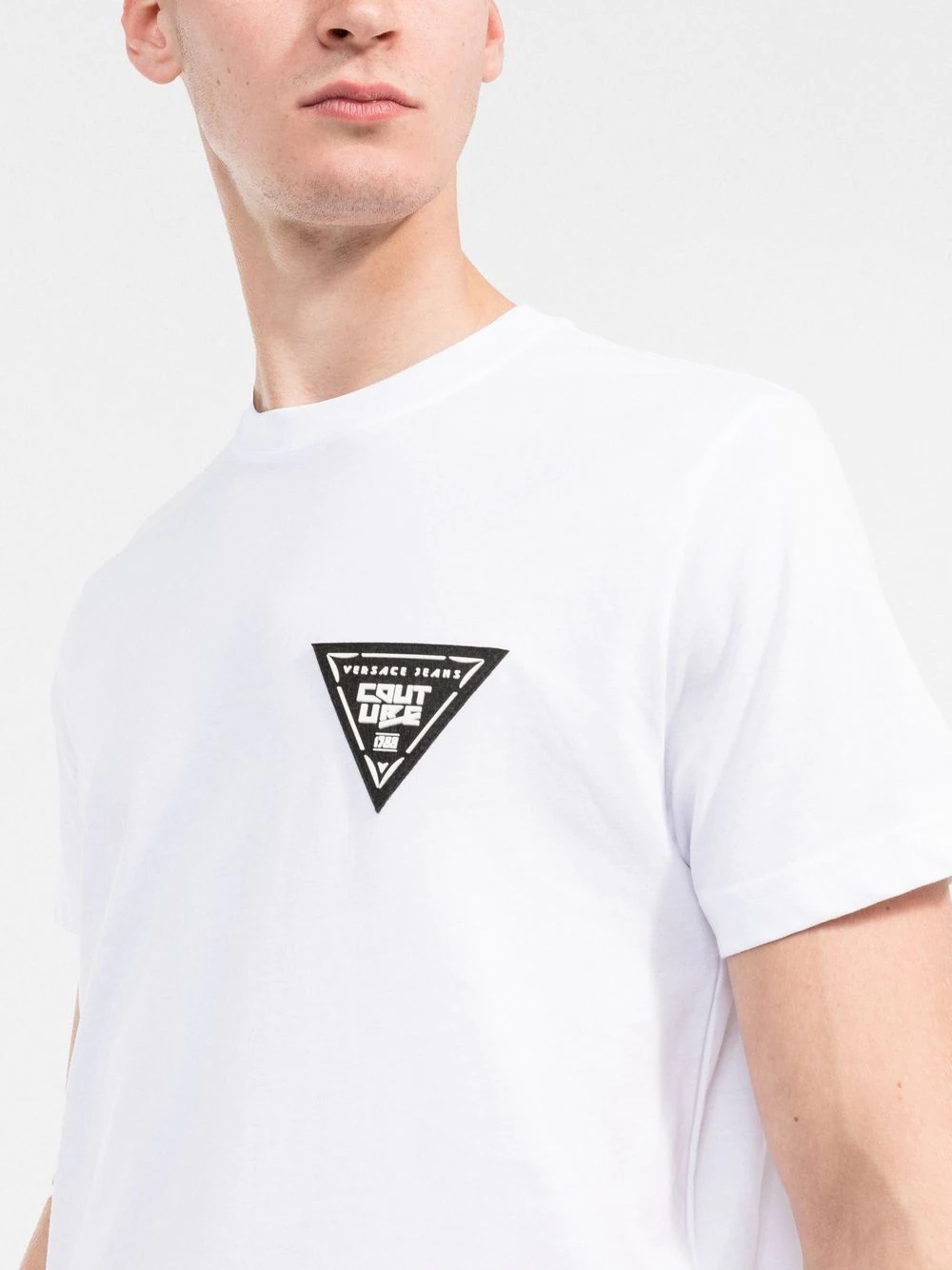 logo-patch cotton T-shirt - 5